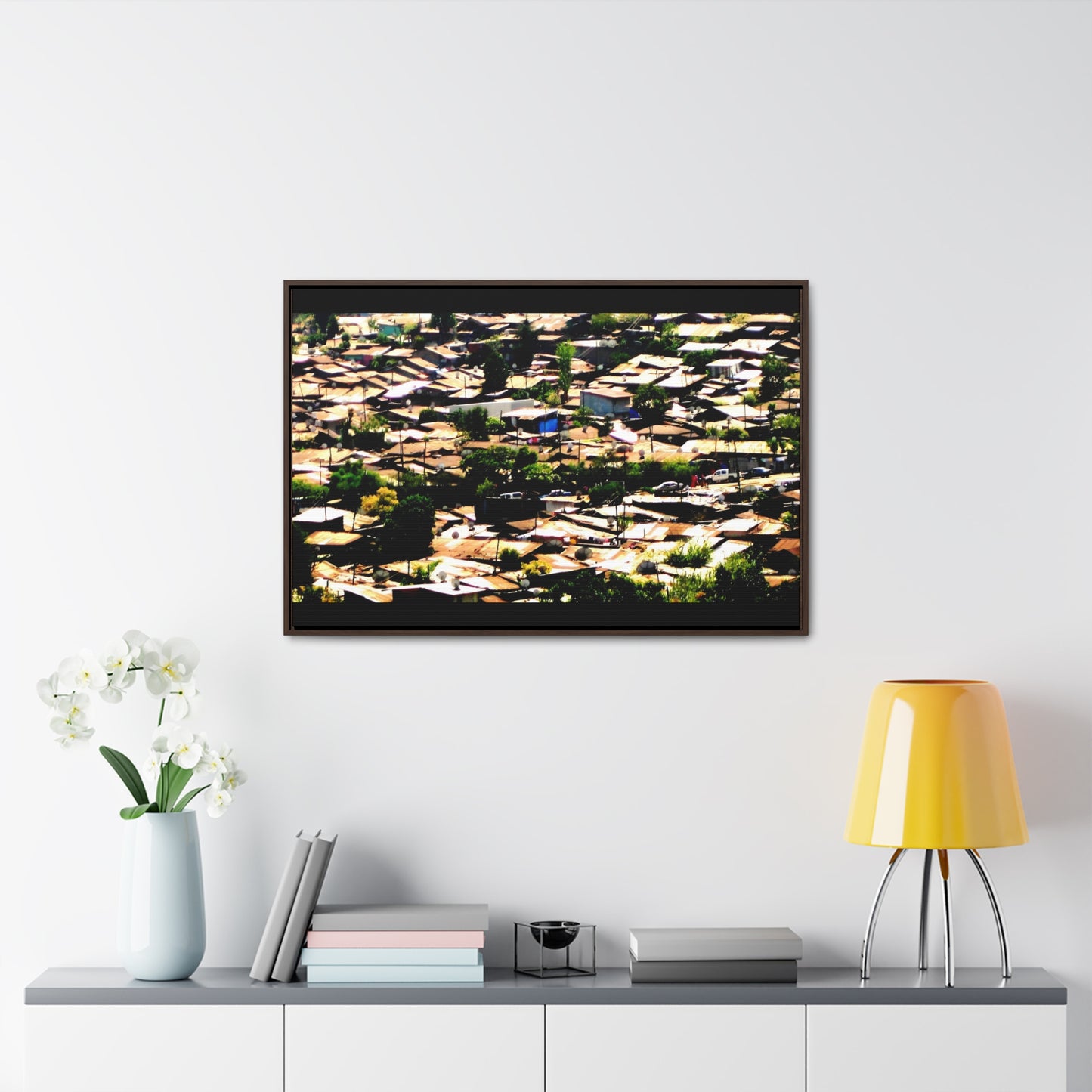 The Hood: a Mercato Mosaic - Framed Canvas Photography