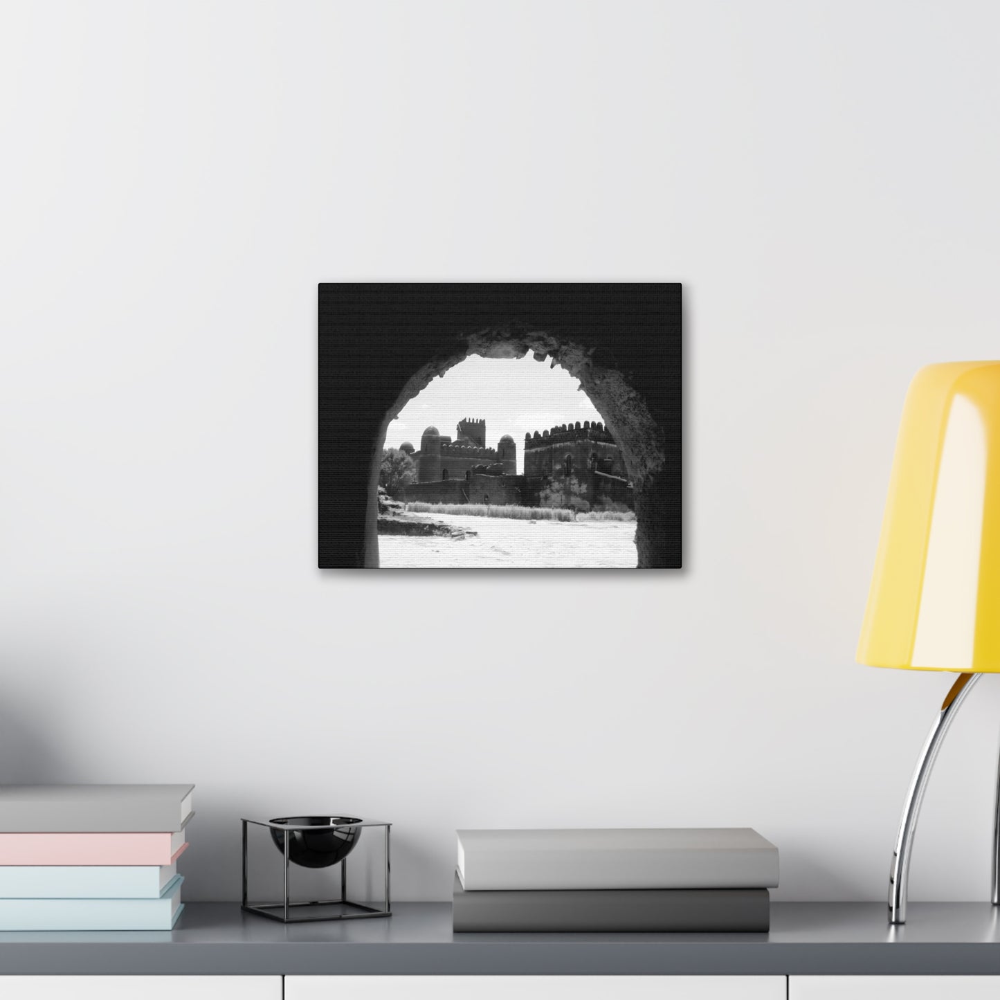 Through the Lion's Jaws - Canvas Photography b&w