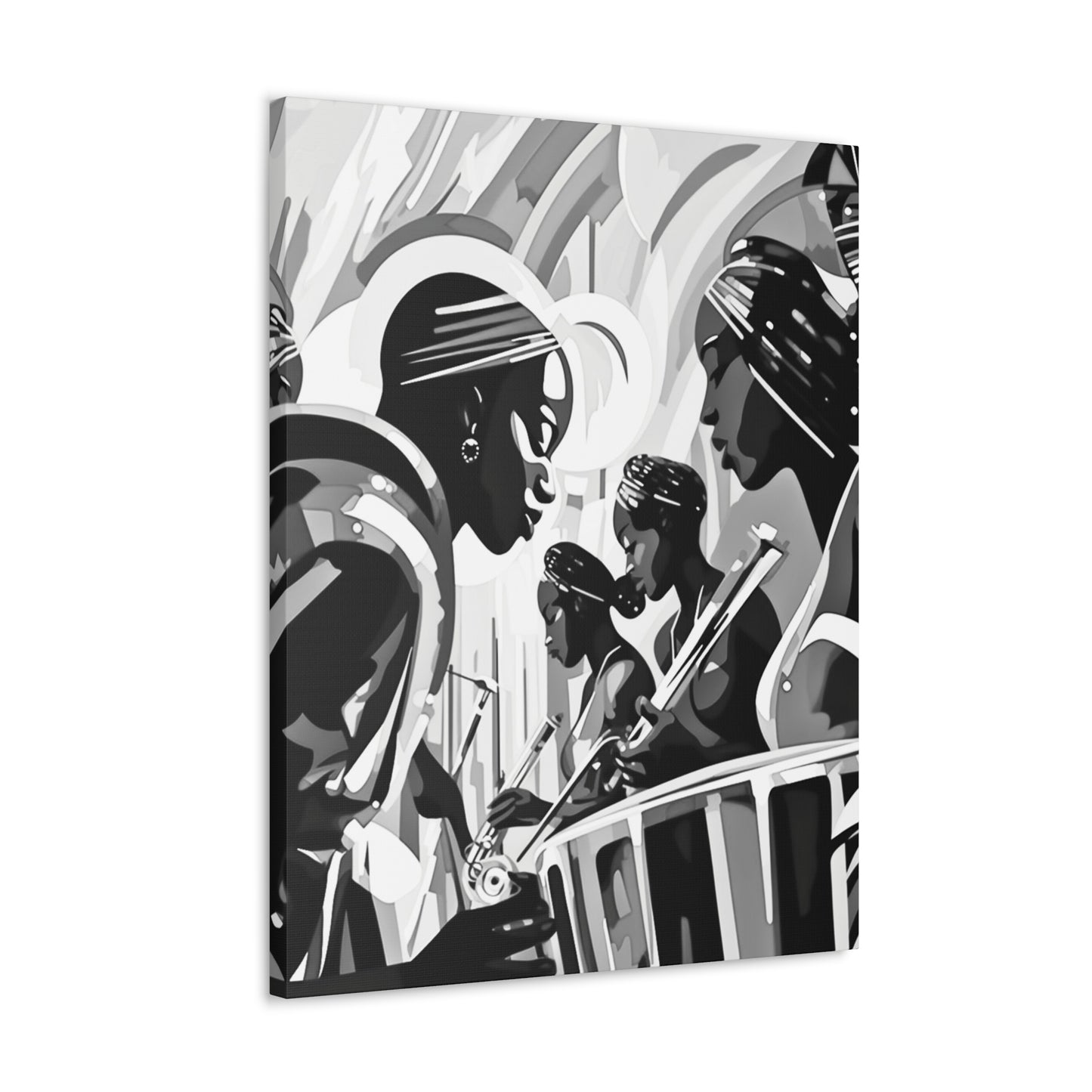 Street Pulse - Canvas b&w Wall Art