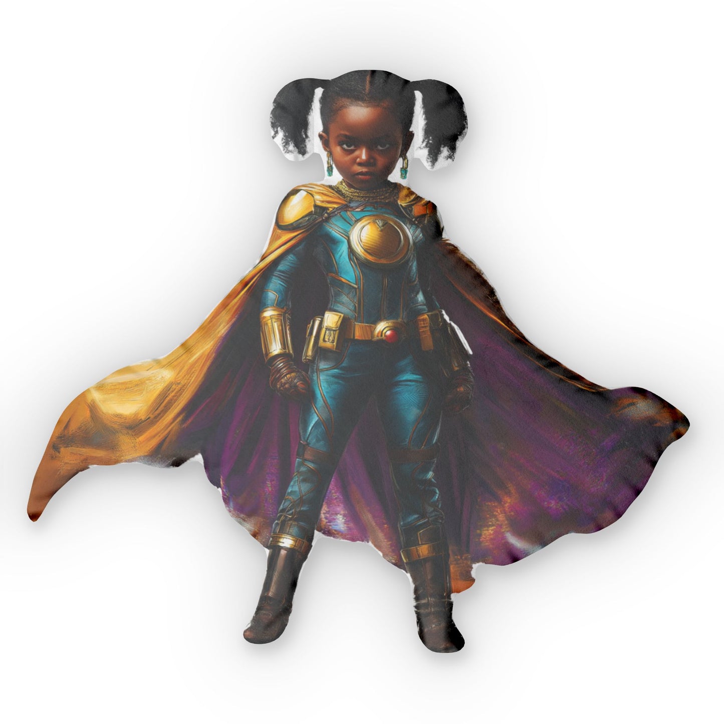 The Superhero Child (upload current photo) - Custom Shaped Pillows