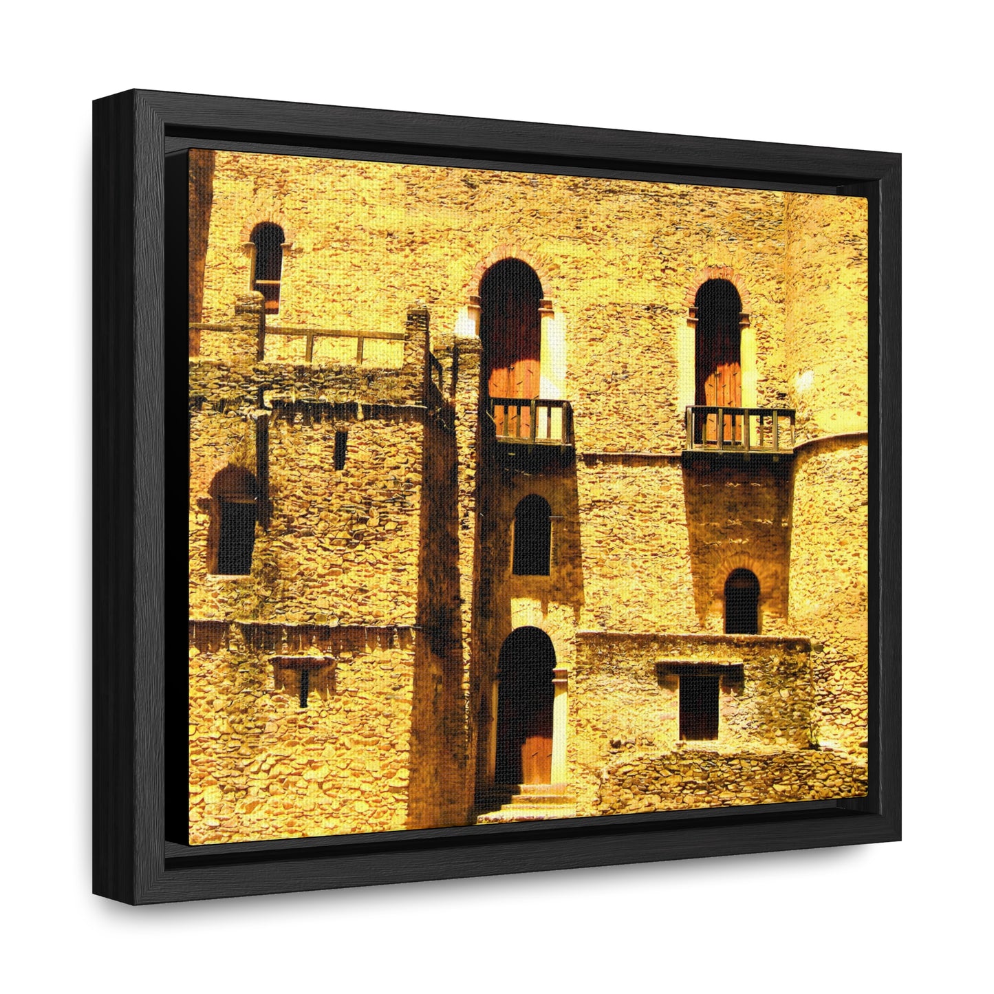 Whispers in Stone - Framed Canvas Photography