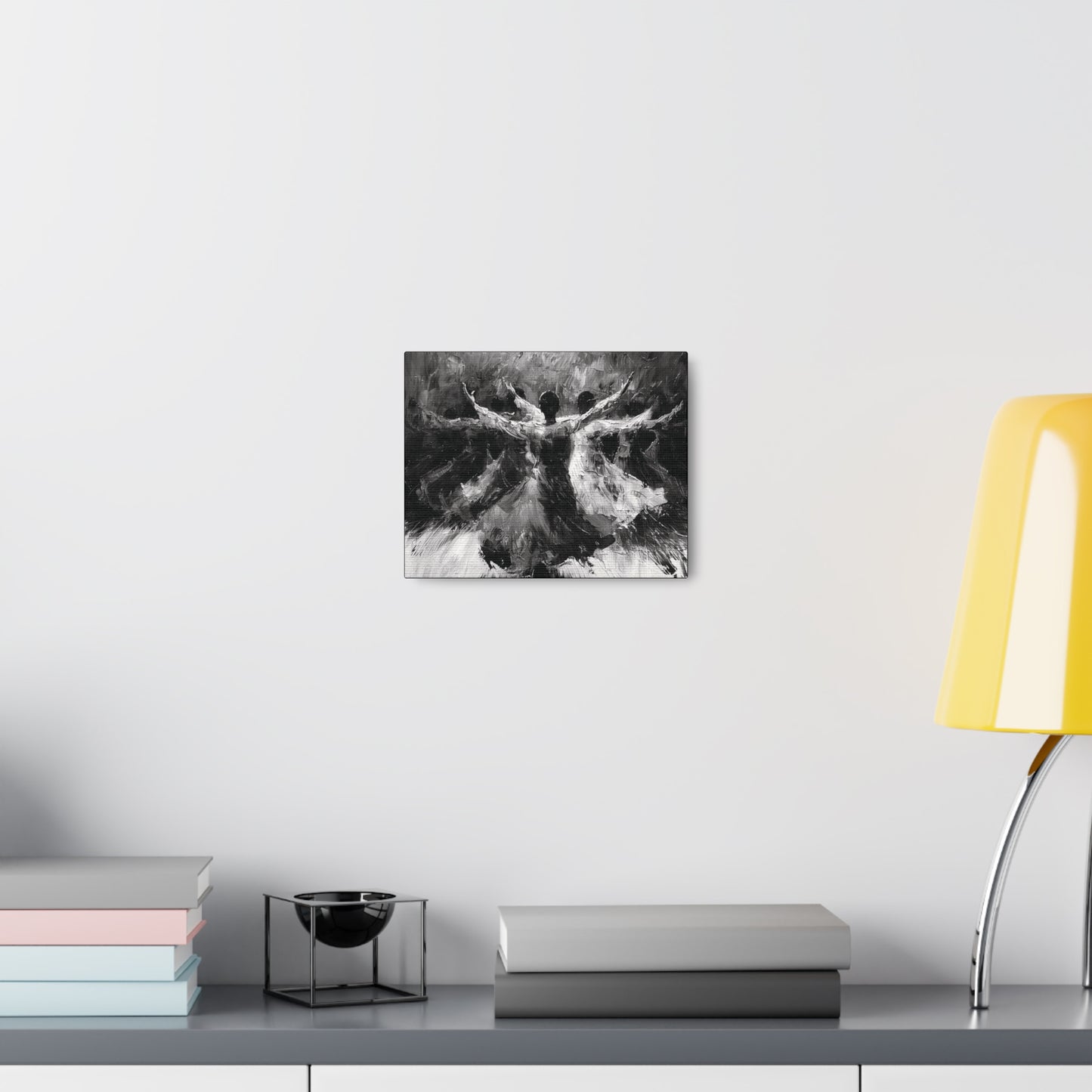 Hearts Wide and Lifted - Canvas b&w Wall Art