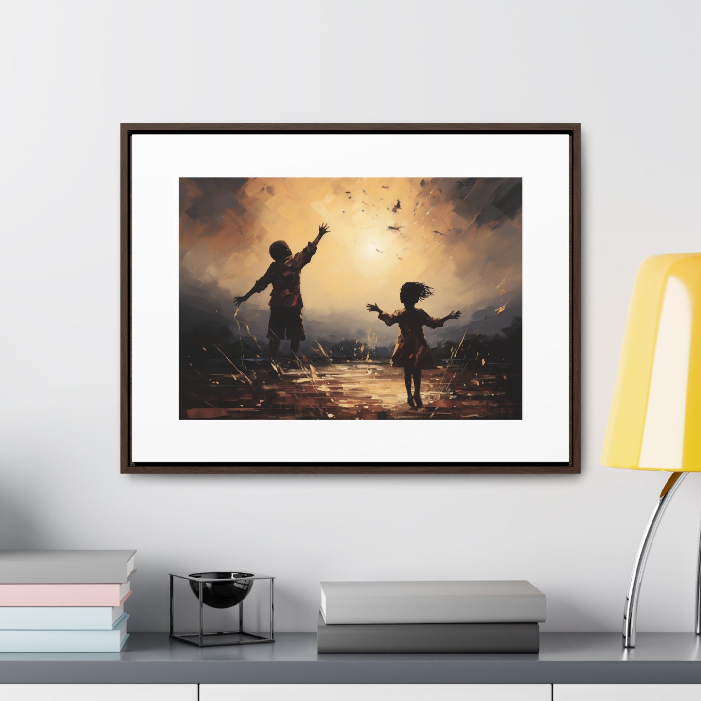 Playing with Light - Framed Canvas Wall Art