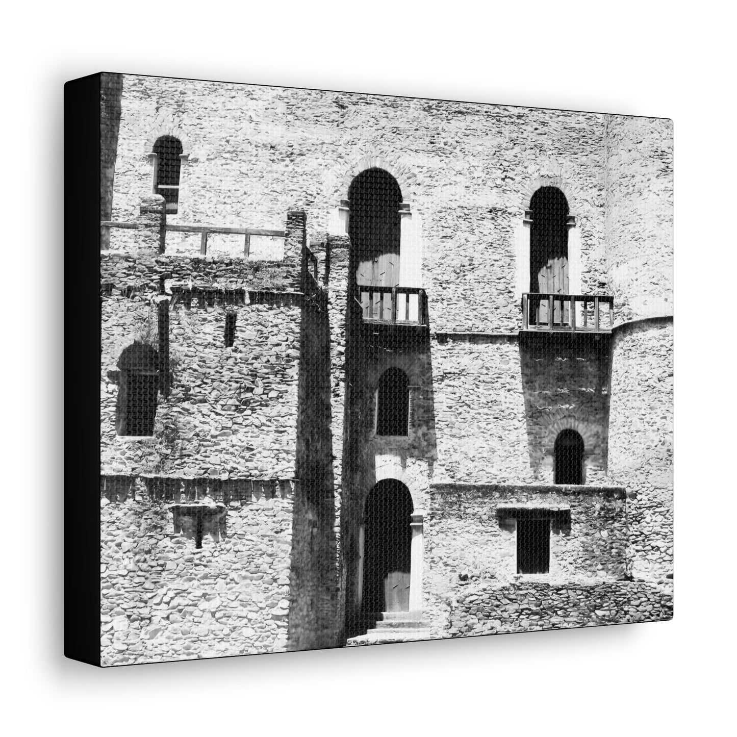 Whispers in Stone - Canvas Photography b&w