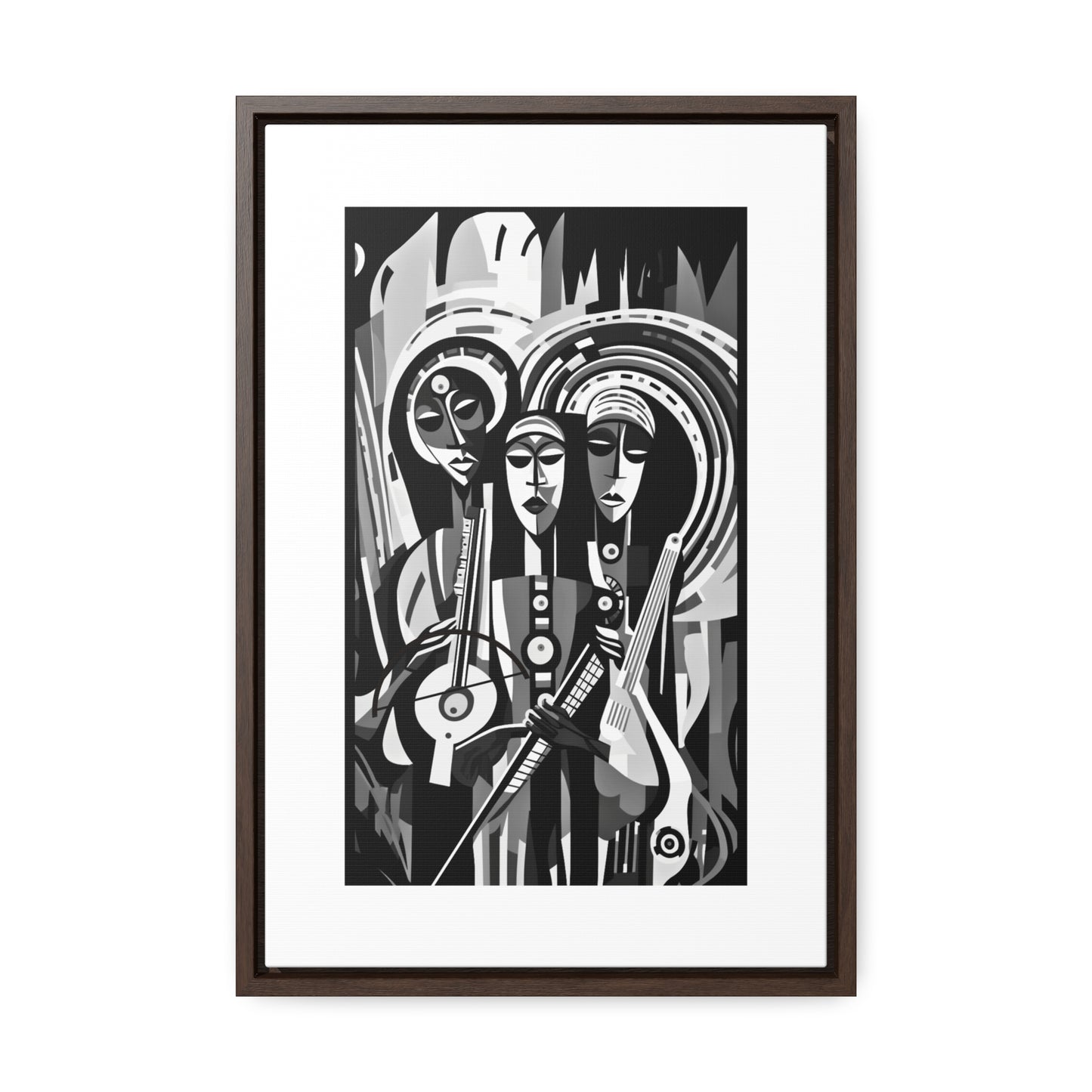 The Masinko Maestro - Framed Canvas b&w Wall Art