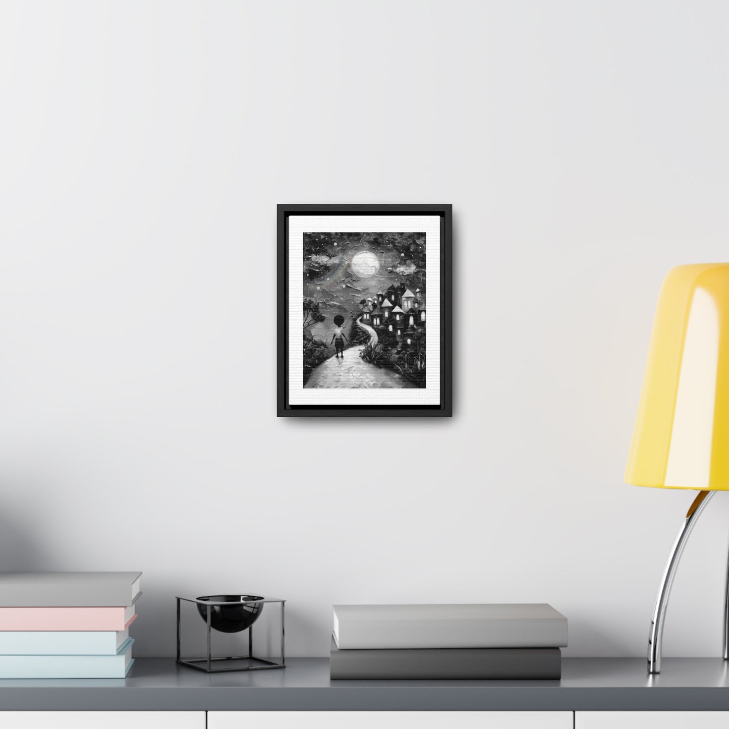 Path to Abundance II - Framed Canvas b&w Wall Art