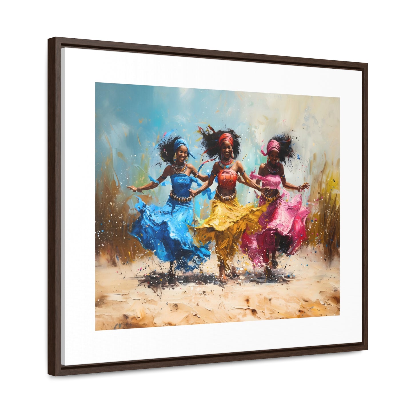 Windswept Rhythm - Framed Canvas Wall Art