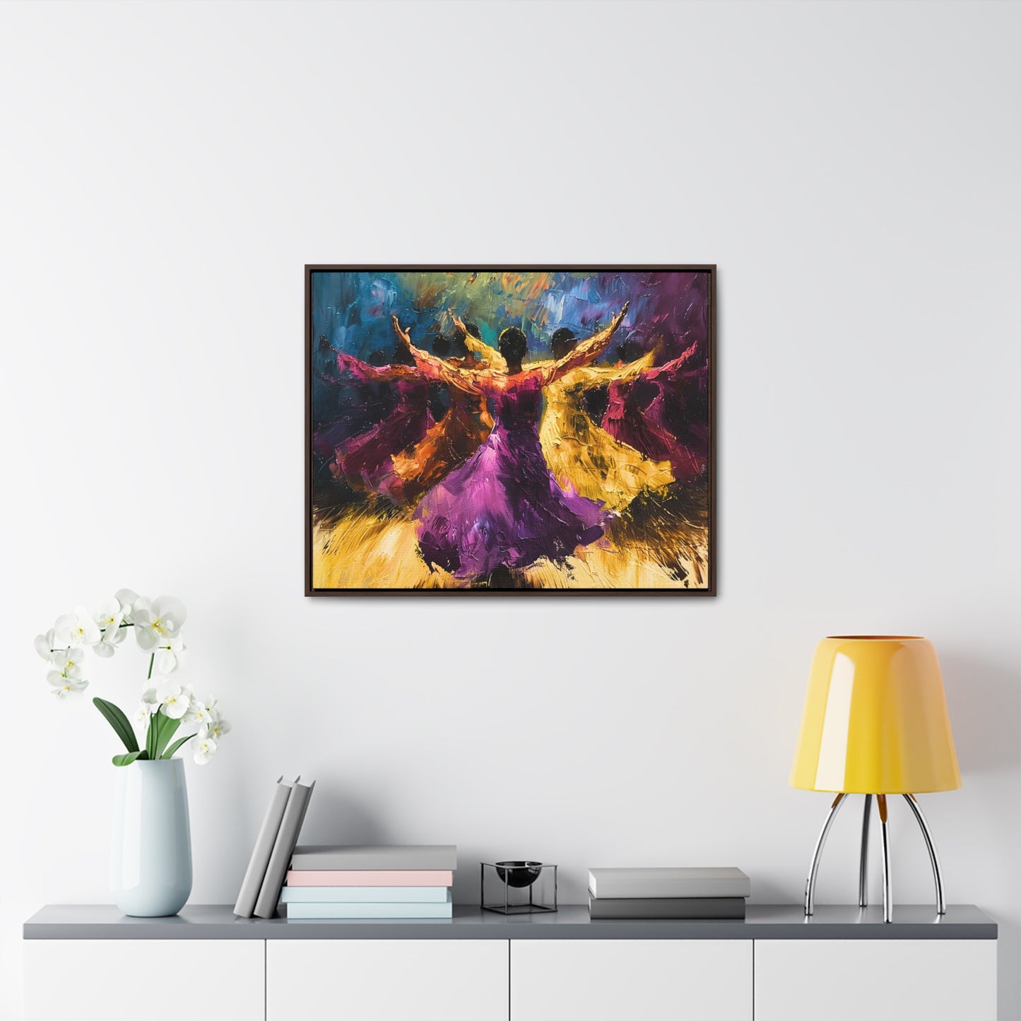 Hearts Wide and Lifted - Framed Canvas Wall Art