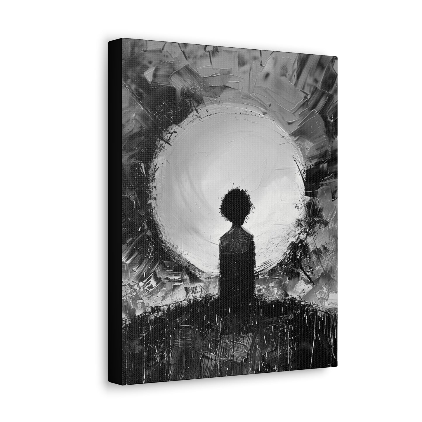 A Dawn of Promise - Canvas b&w Wall Art