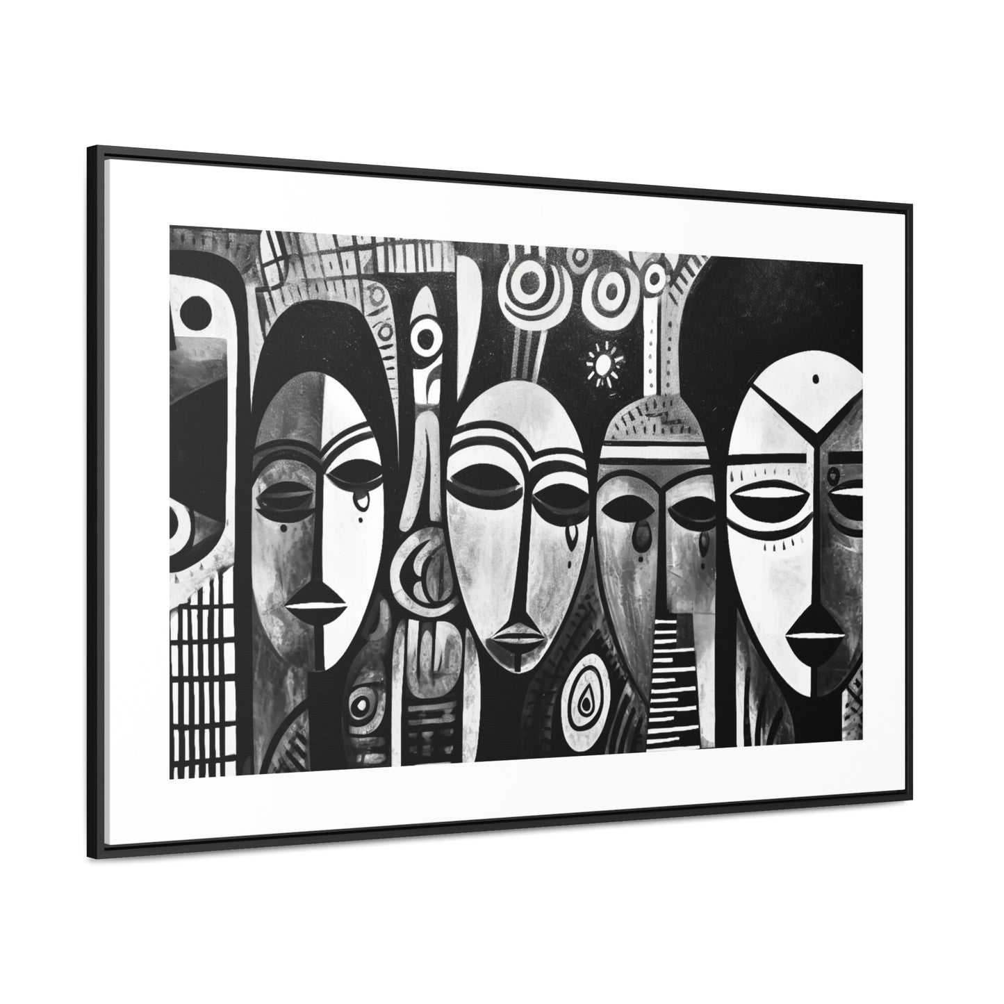 Journeys Anew - Framed Canvas b&w Wall Art