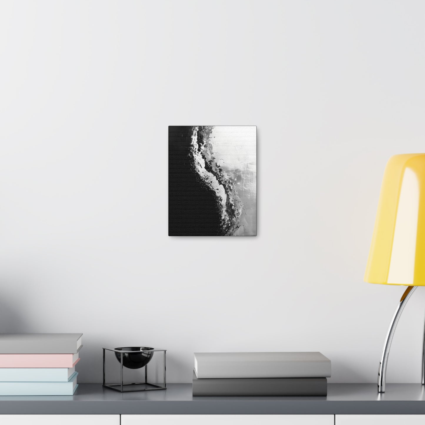 Yin Yang Shore - Canvas b&w Wall Art