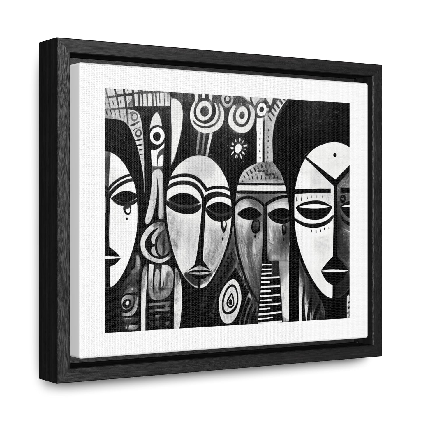 Journeys Anew - Framed Canvas b&w Wall Art