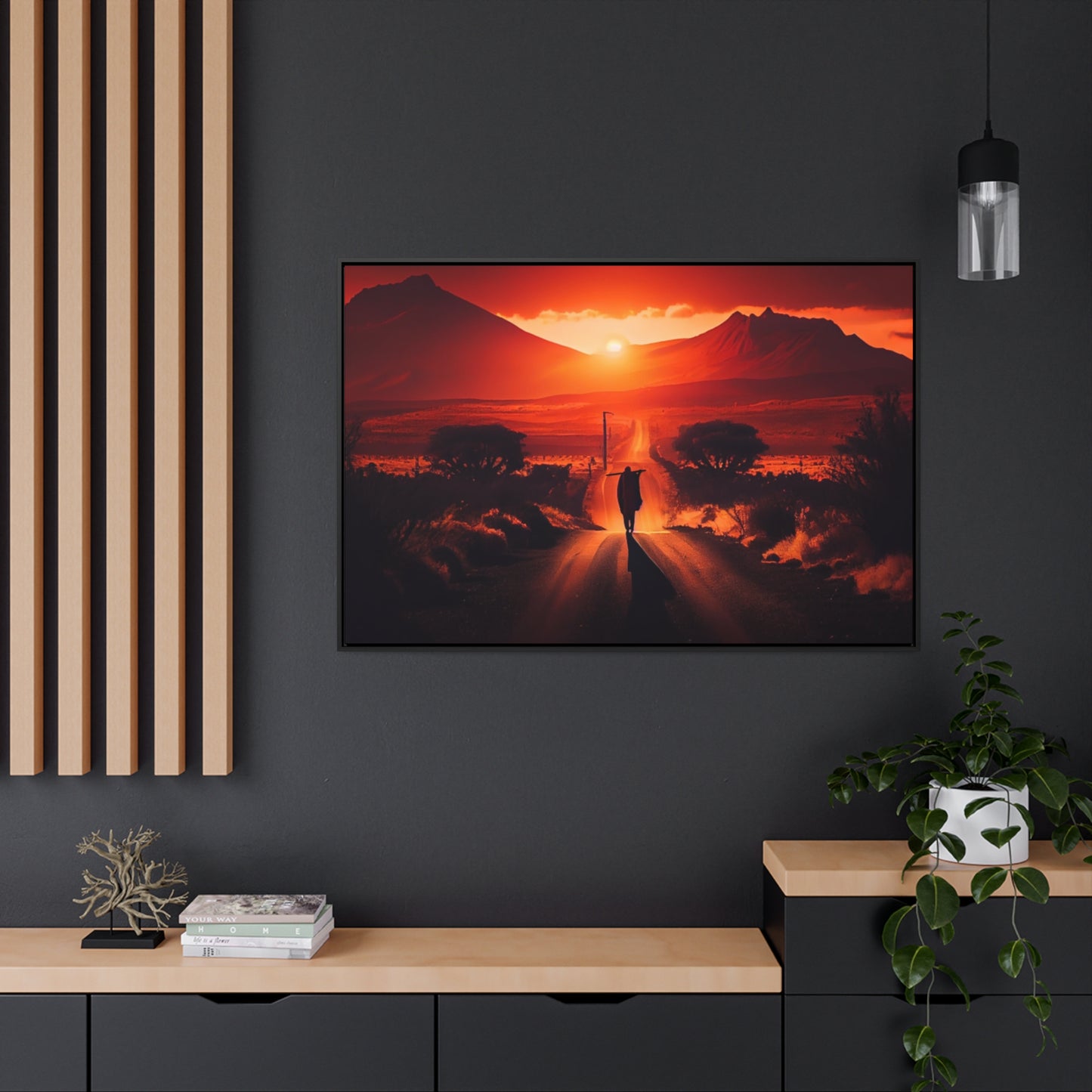 "Not without purpose" - Framed Canvas Wall Art