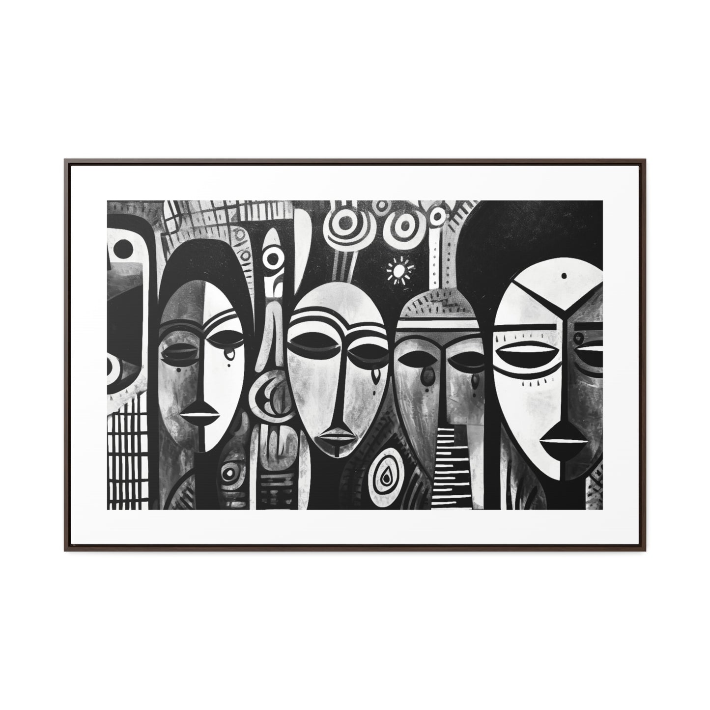 Journeys Anew - Framed Canvas b&w Wall Art