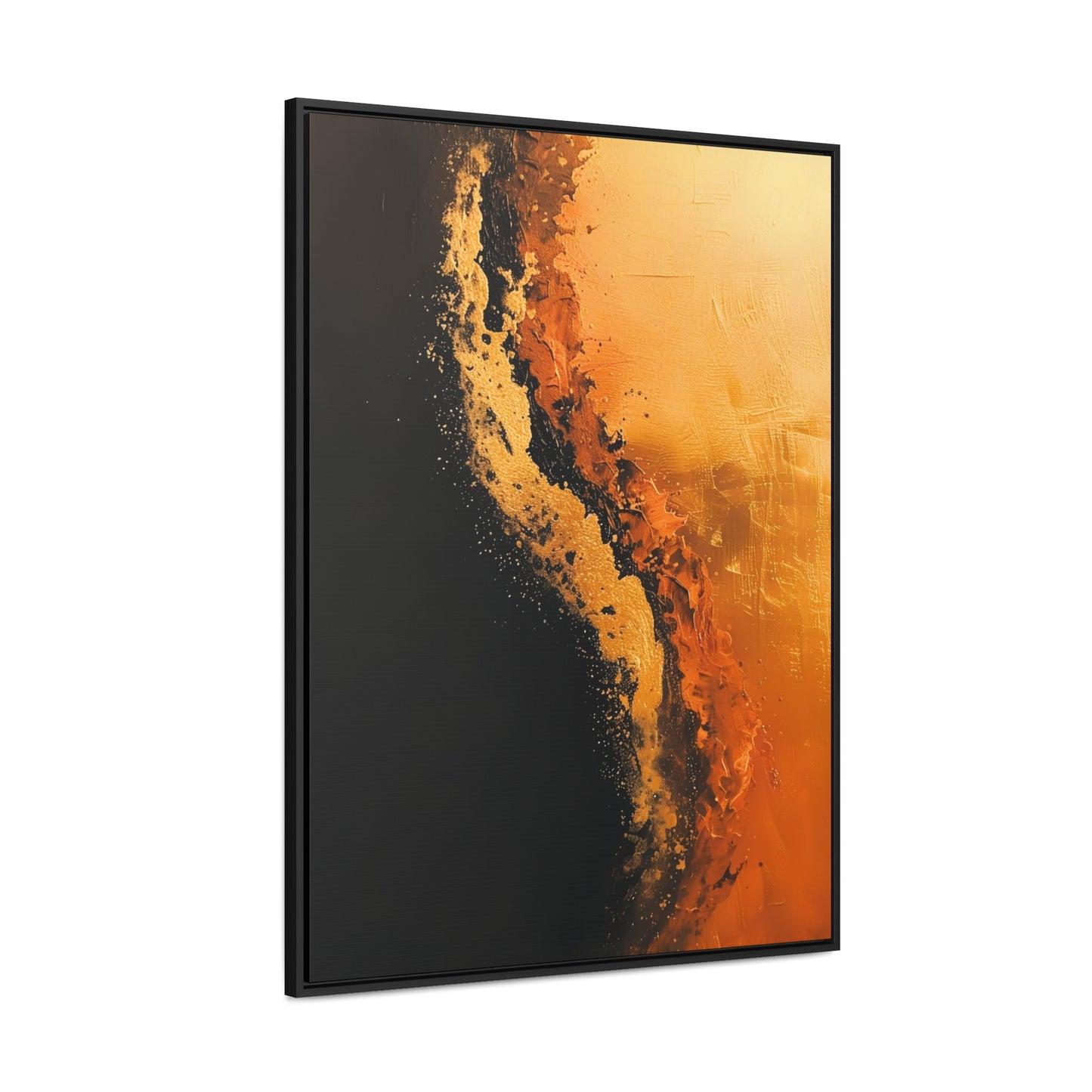 Yin Yang Shore - Framed Canvas Wall Art