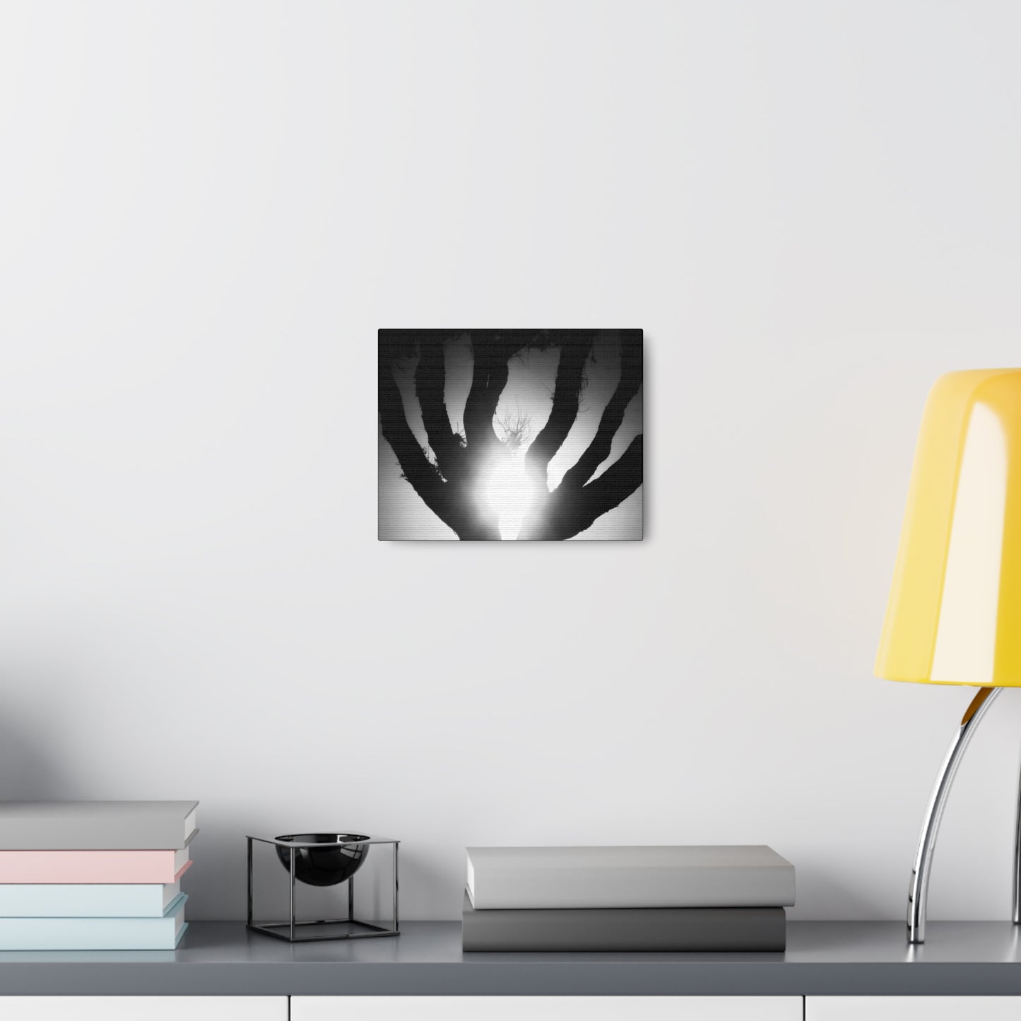 De-Light in the Heart of the Soul - Canvas Photography b/w