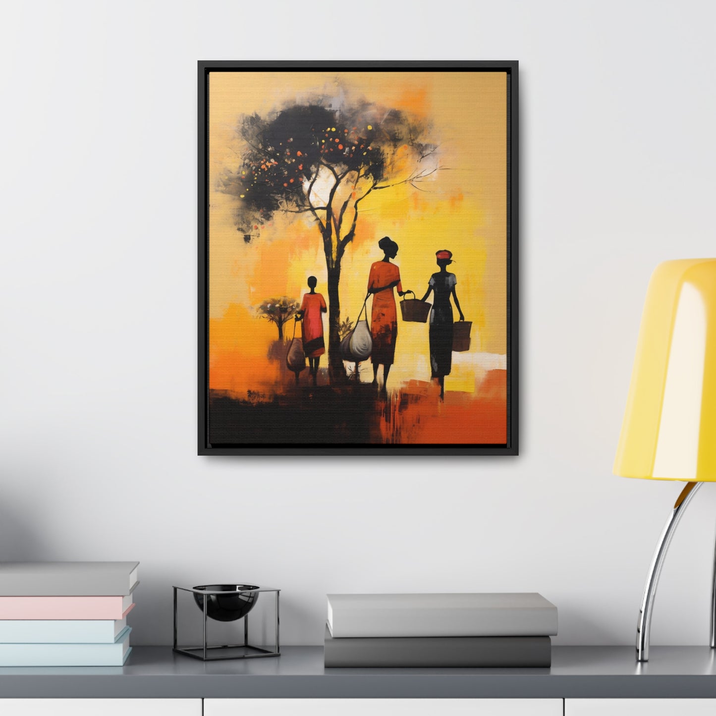 Baskets of Bond and Grace - Framed Canvas Wall Art