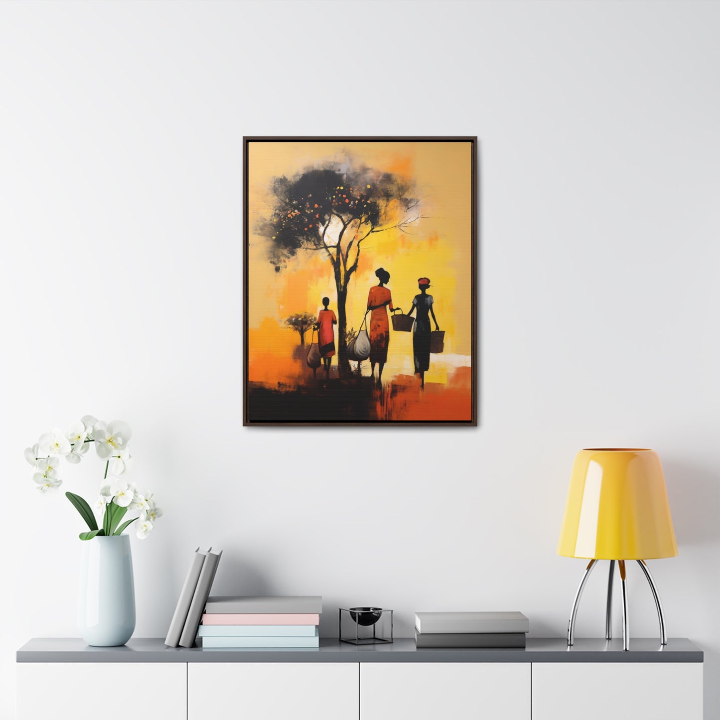 Baskets of Bond and Grace - Framed Canvas Wall Art