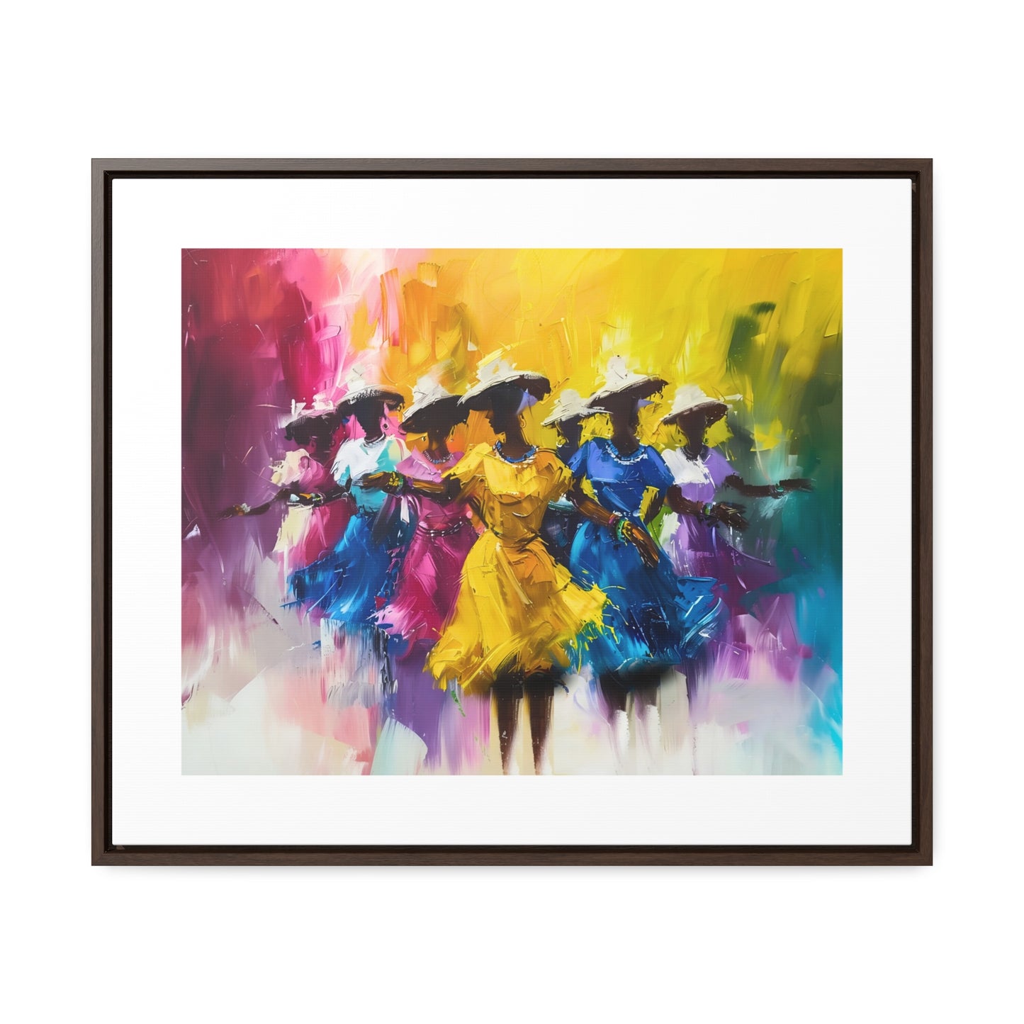 Rhythms of Joy - Framed Canvas Wall Art