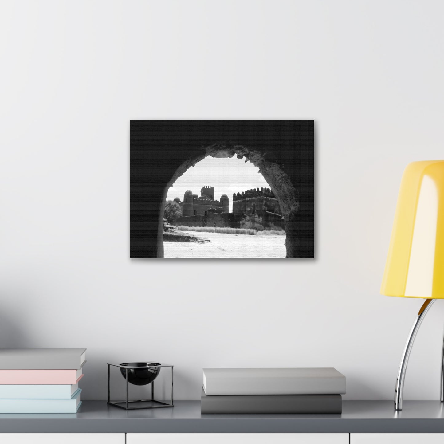 Through the Lion's Jaws - Canvas Photography b&w
