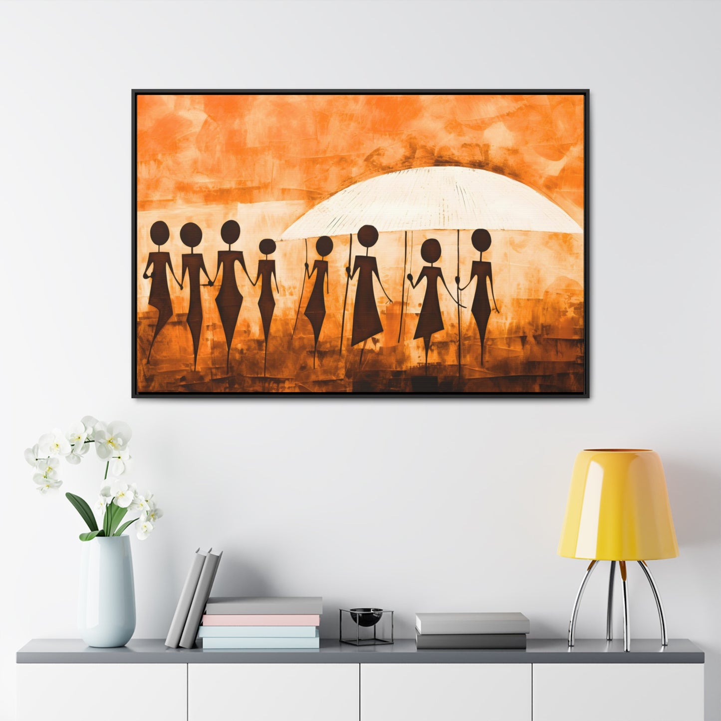 ስንቅ's Divine Design - Framed Canvas Wall Art