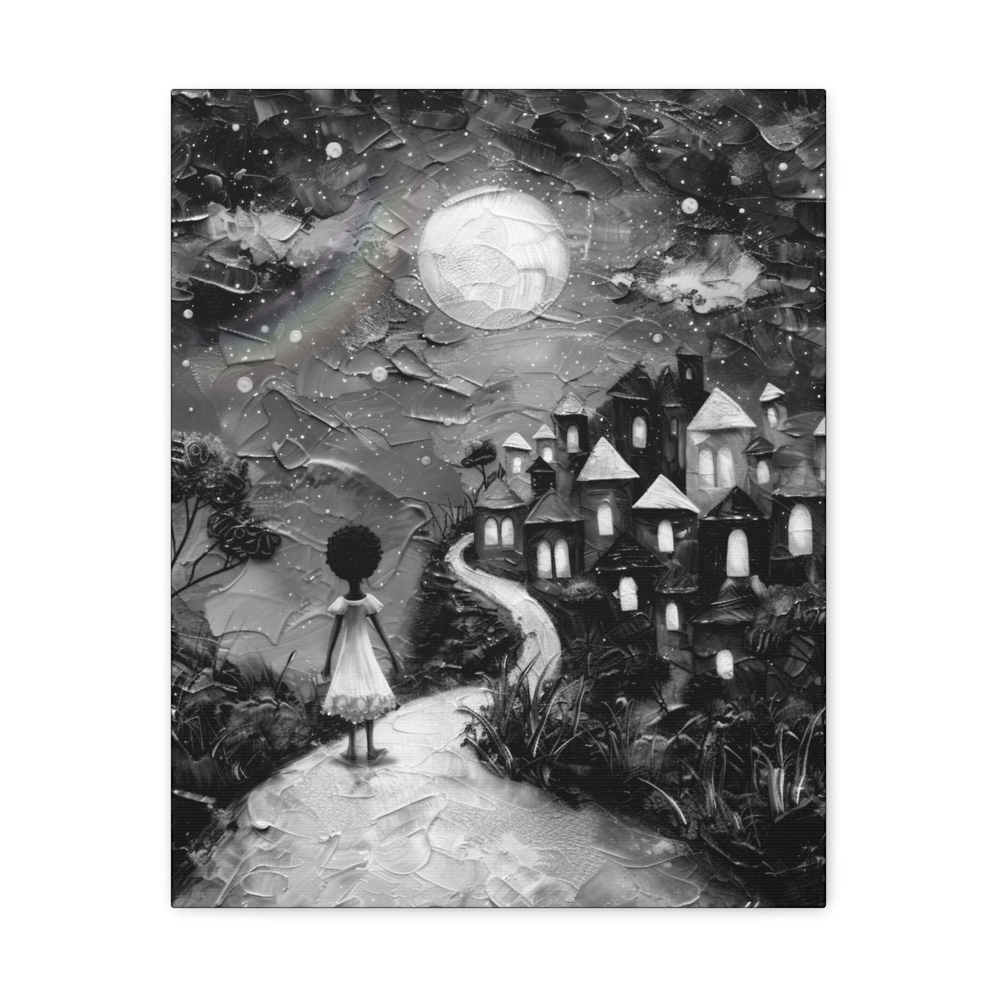 Path to Abundance I - Canvas b&w Wall Art