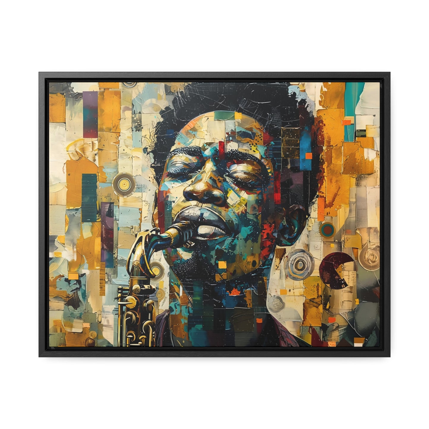 Soul of the Sax - Framed Canvas Wall Art