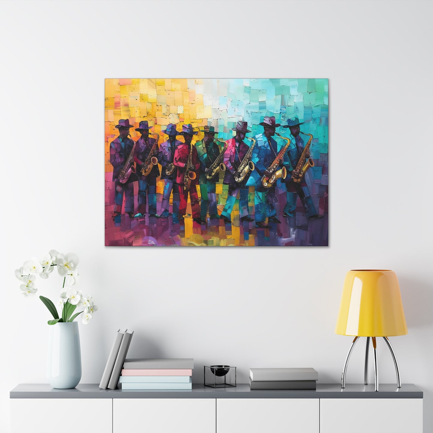 Sax Clan Harmony - Canvas Wall Art