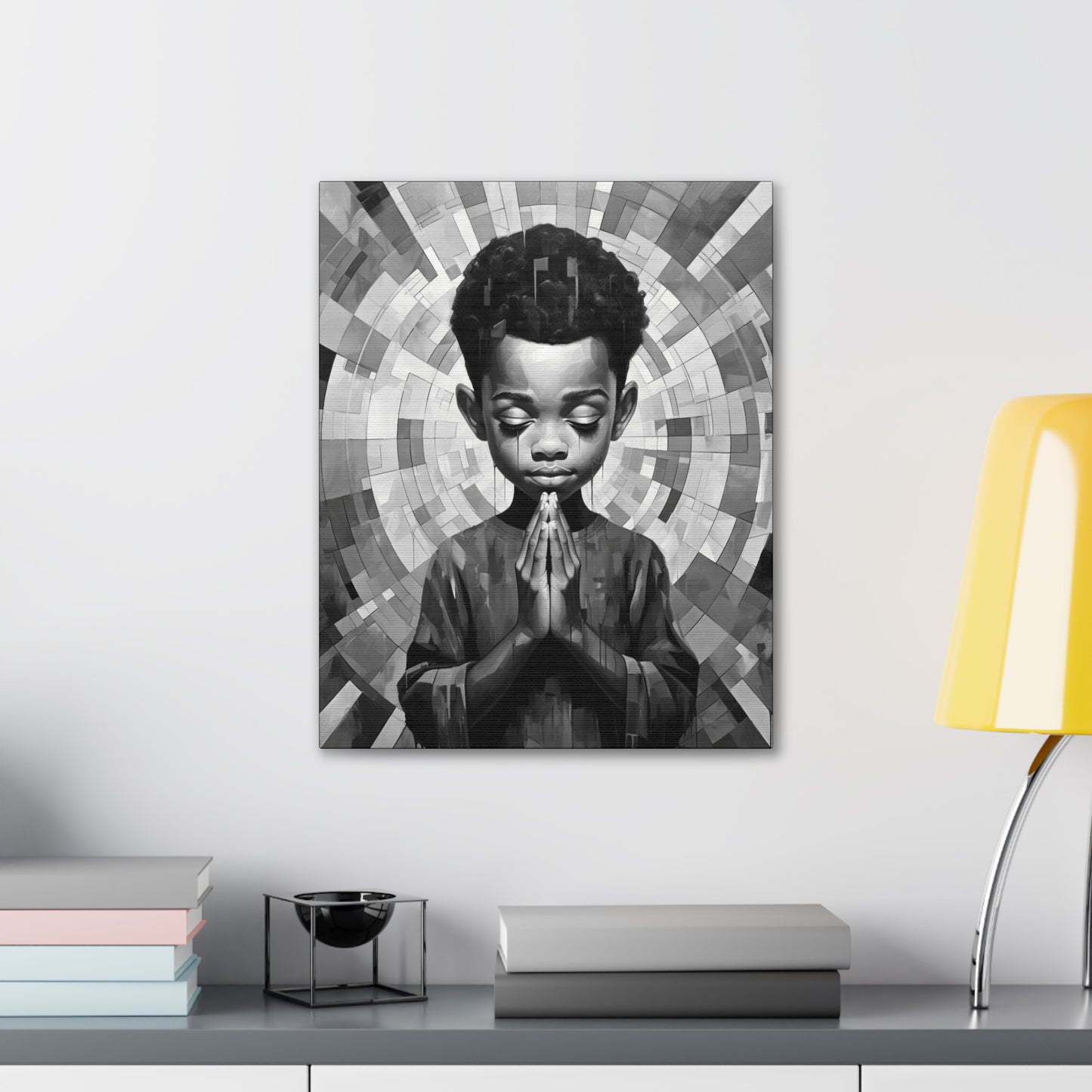 Radiance of Grace - Canvas b&w Wall Art
