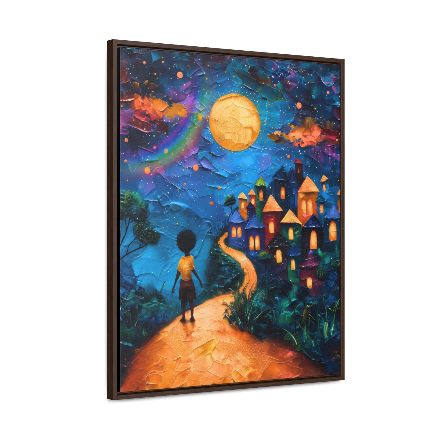 Path to Abundance II - Framed Canvas Wall Art