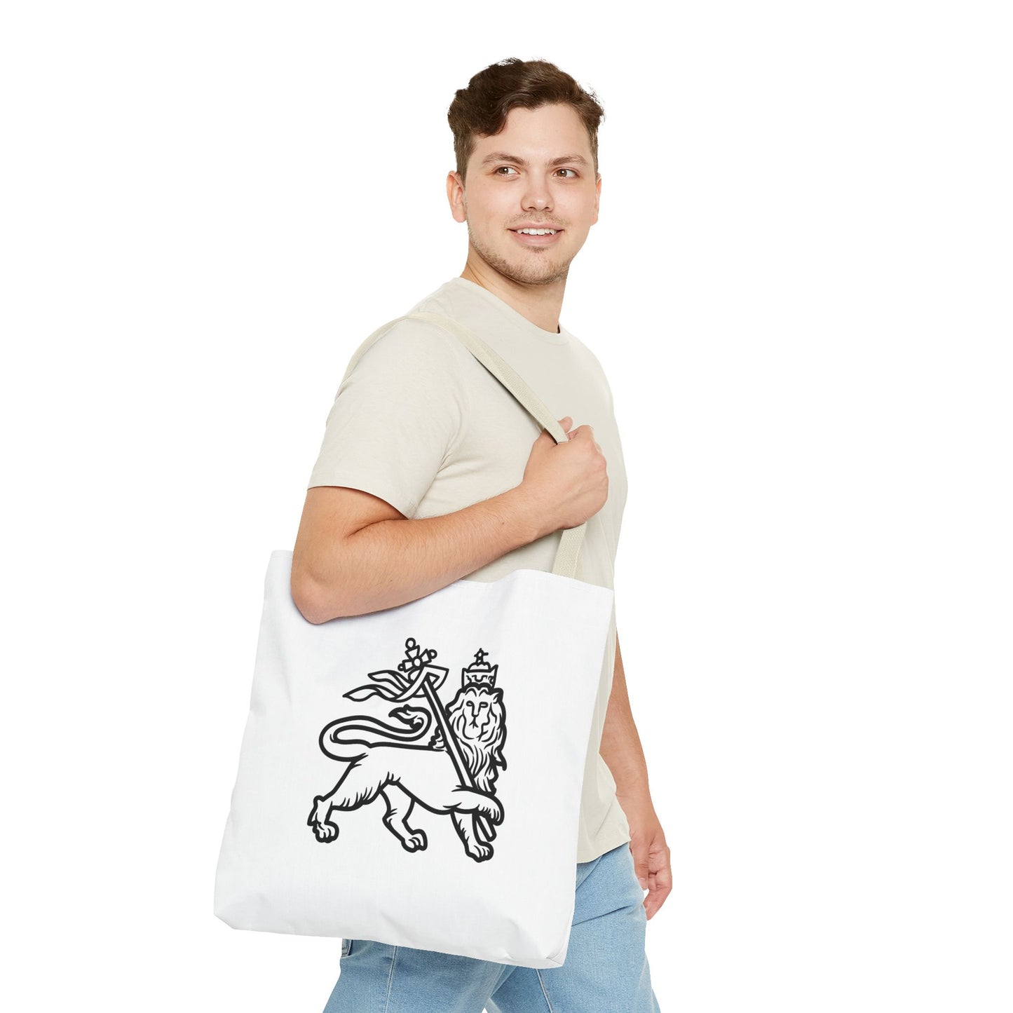 Shield & Lion of Judah Heartware Symbols Tote Bag