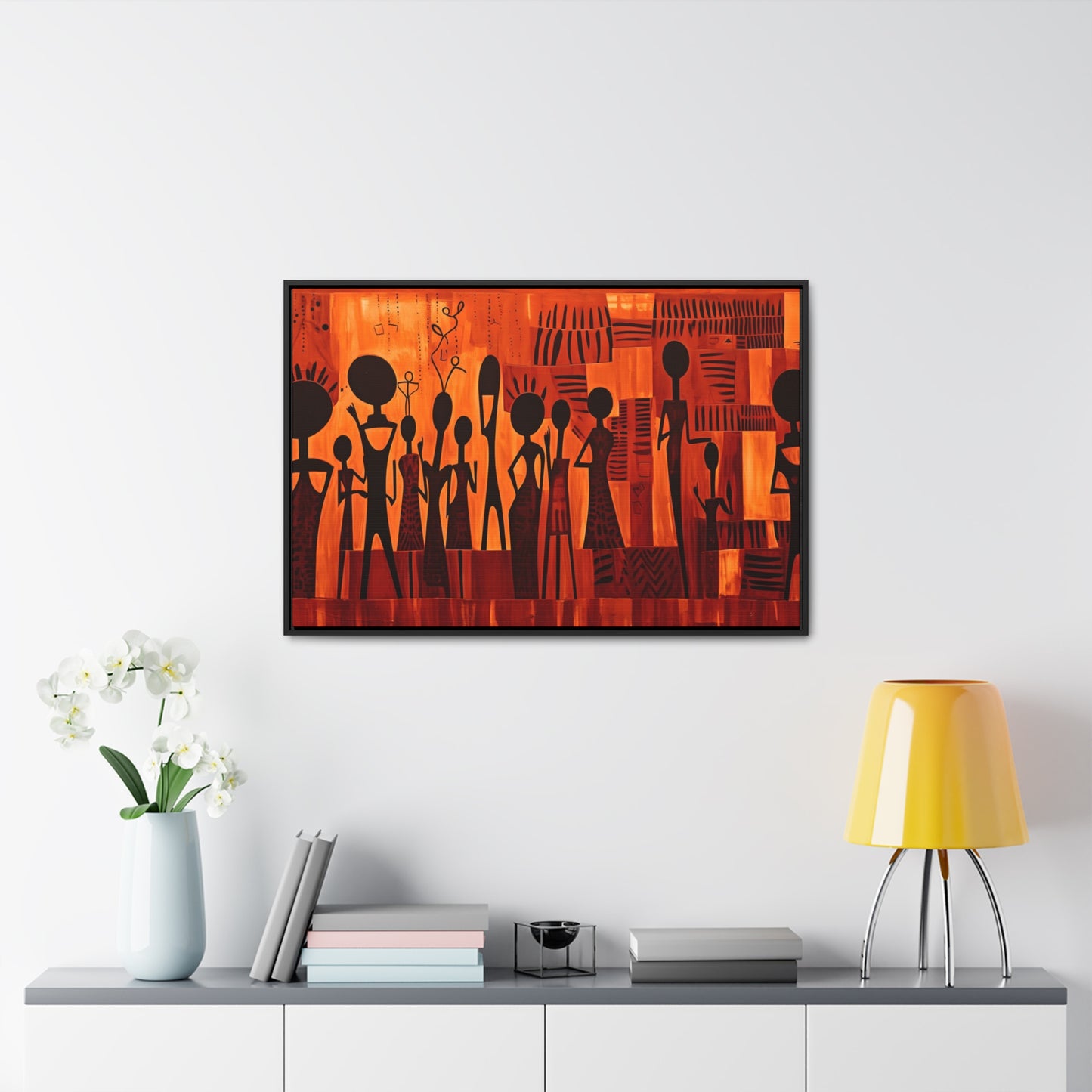 Harmony Unveiled - Framed Canvas Wall Art