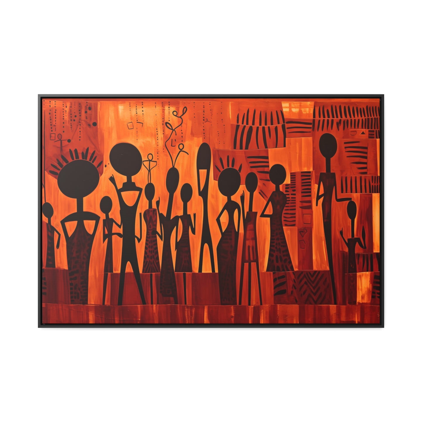 Harmony Unveiled - Framed Canvas Wall Art