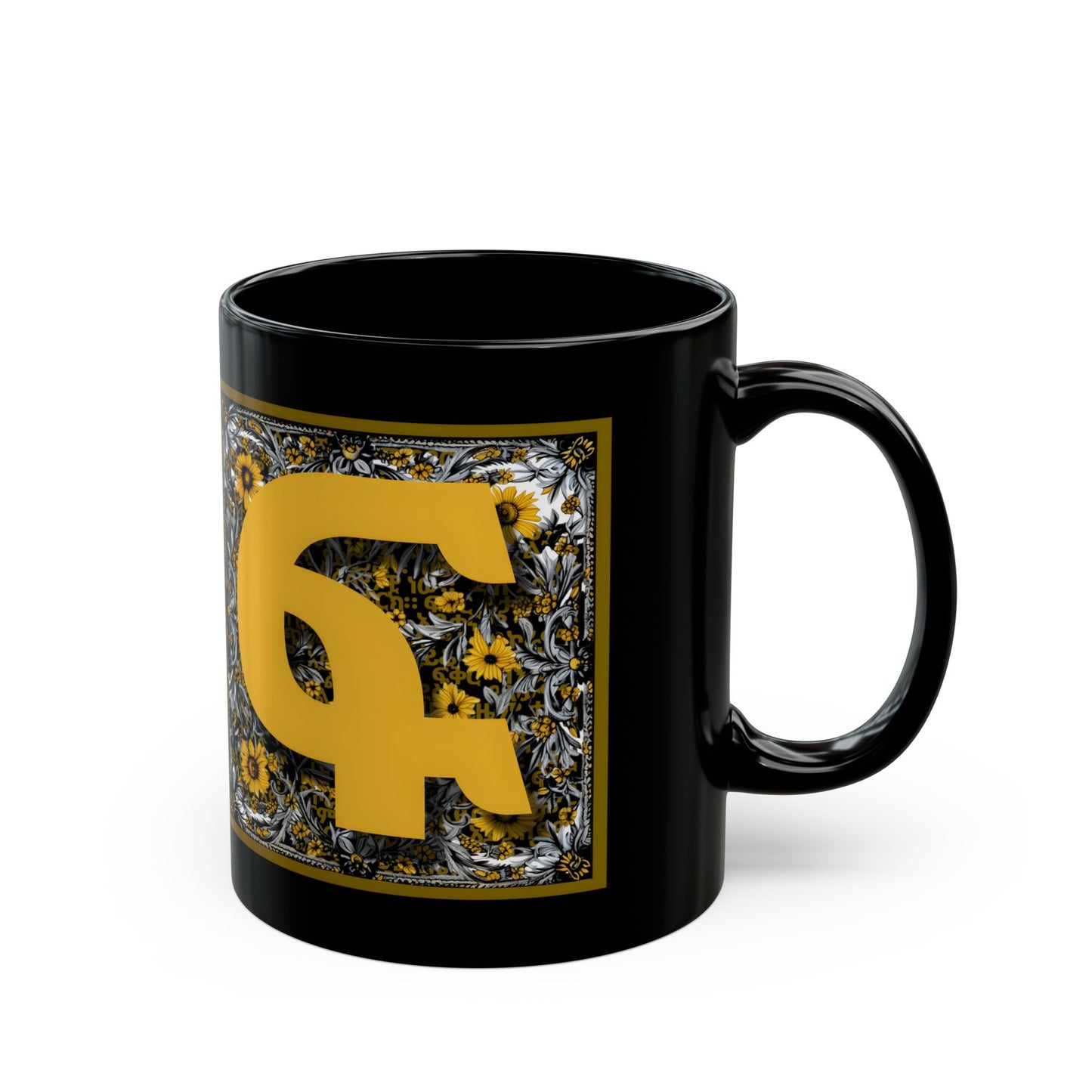 Love Ceramic Mug, black