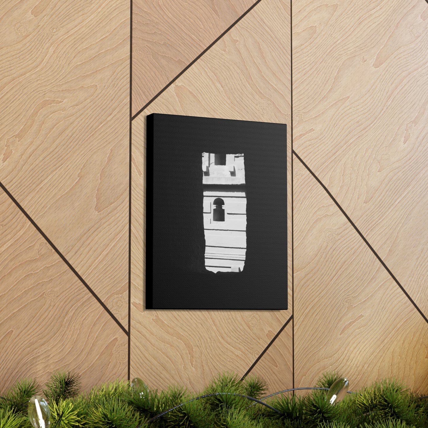Sacred Portal - Canvas Photography b&w