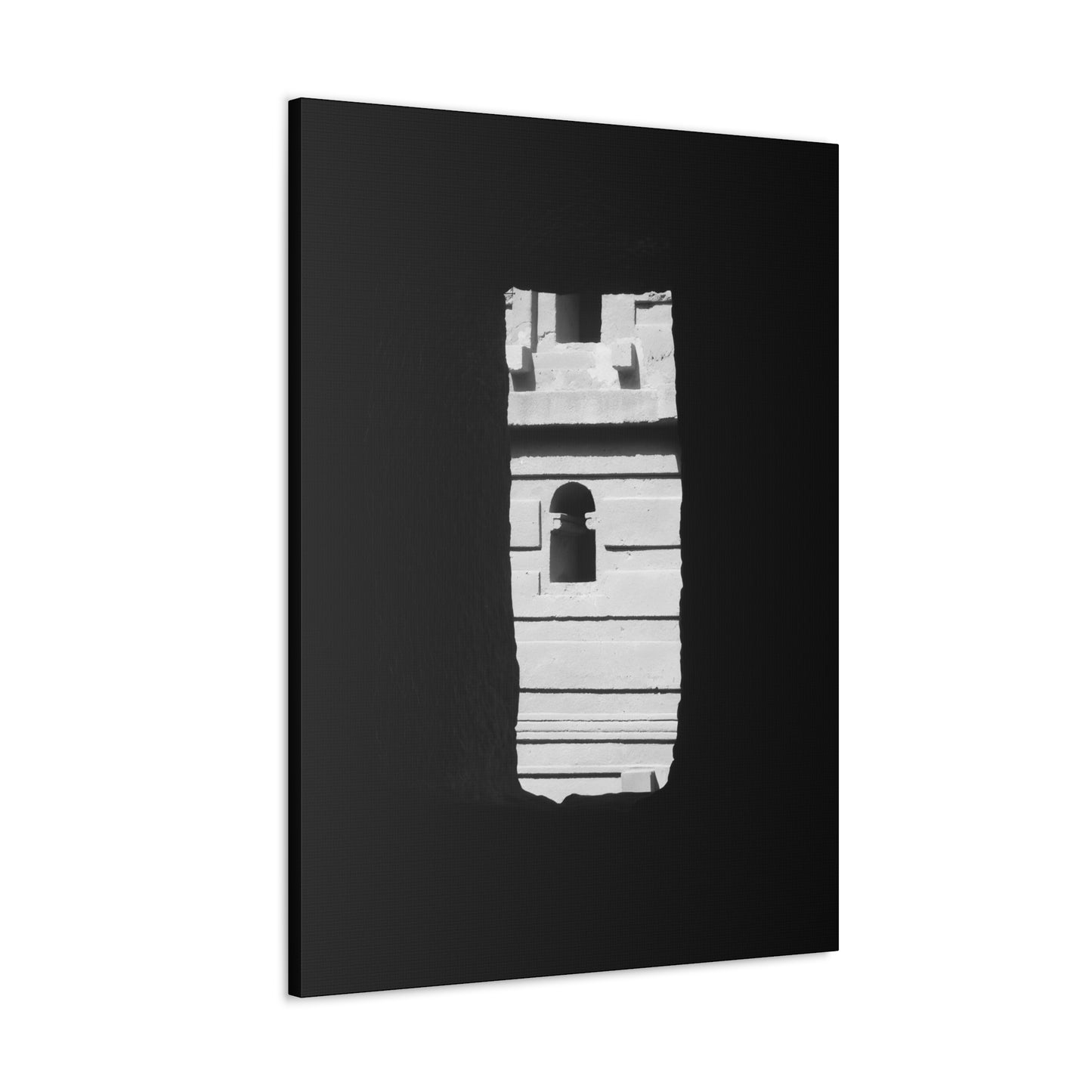 Sacred Portal - Canvas Photography b&w