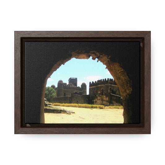 Through the Lion's Jaws - Framed Canvas Photography