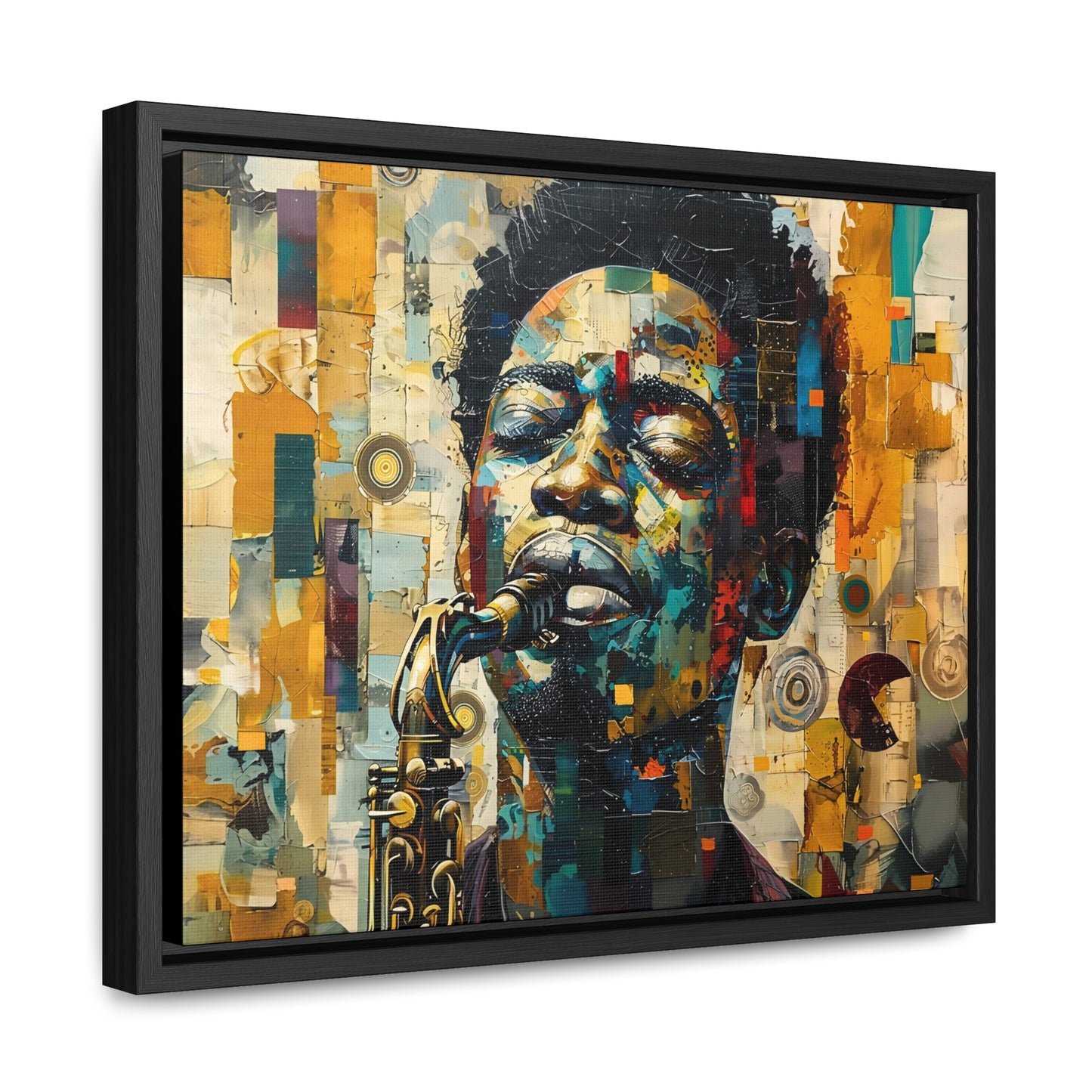Soul of the Sax - Framed Canvas Wall Art