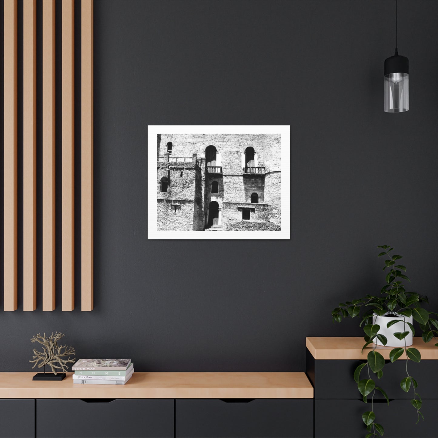 Whispers in Stone - Canvas Photography b&w