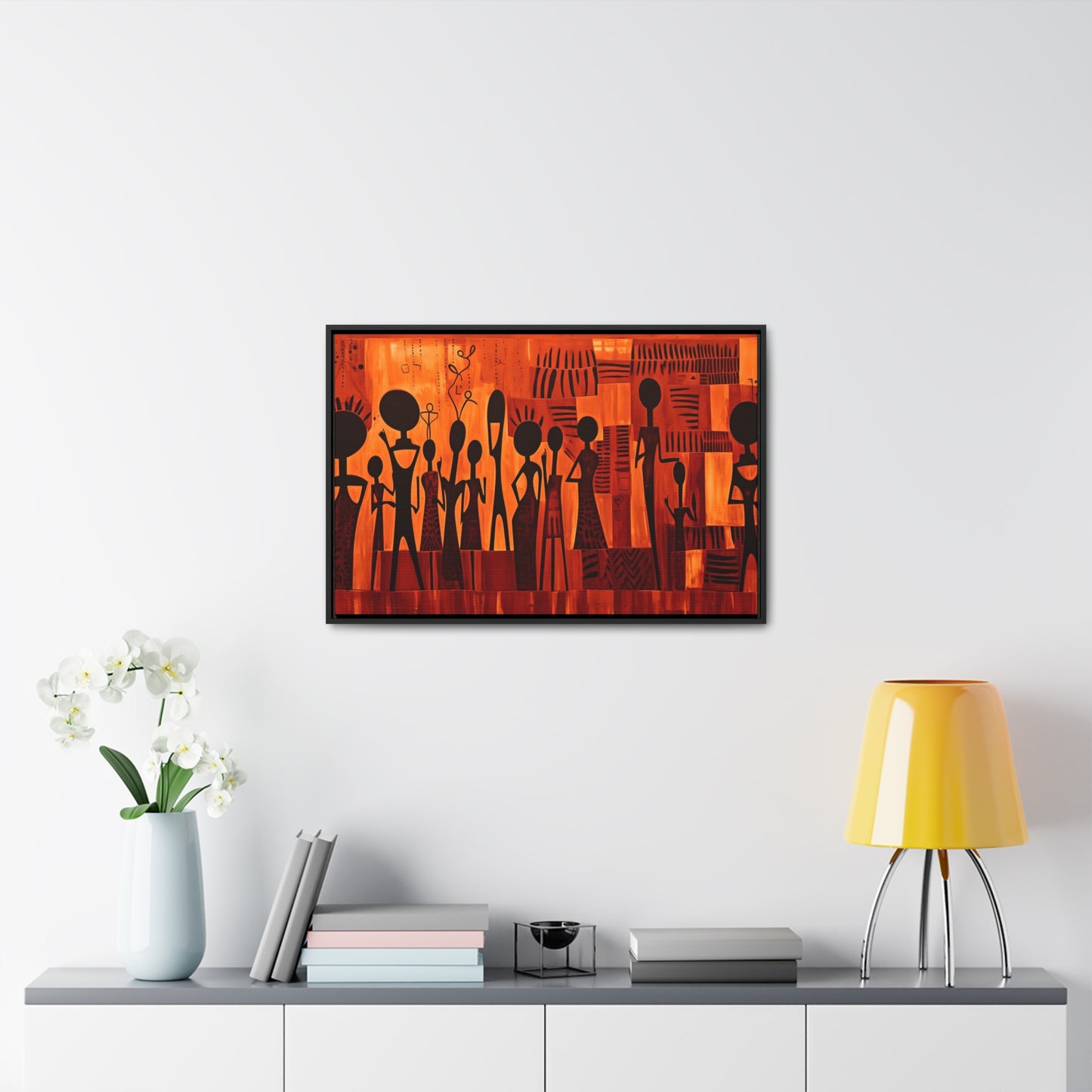 Harmony Unveiled - Framed Canvas Wall Art