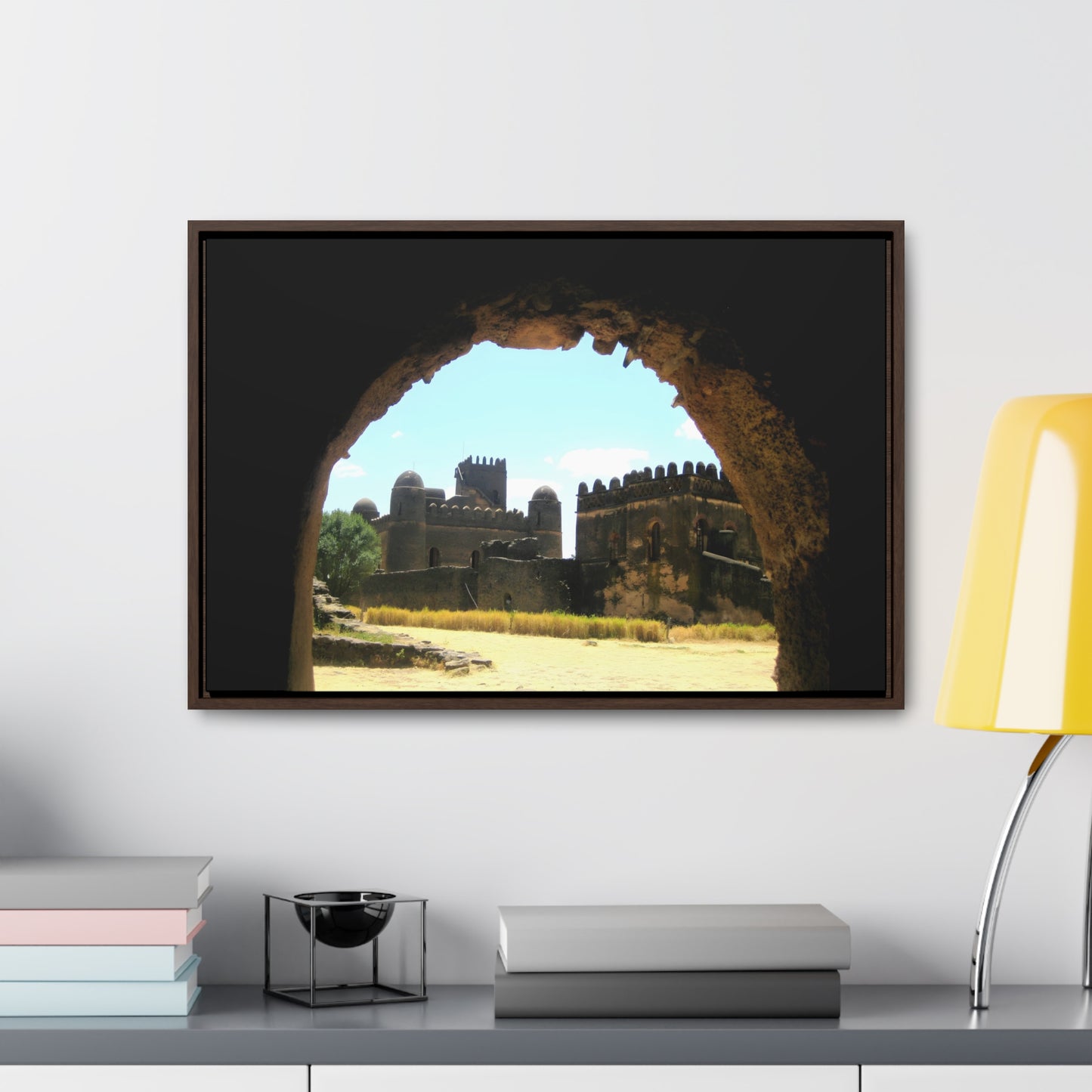 Through the Lion's Jaws - Framed Canvas Photography