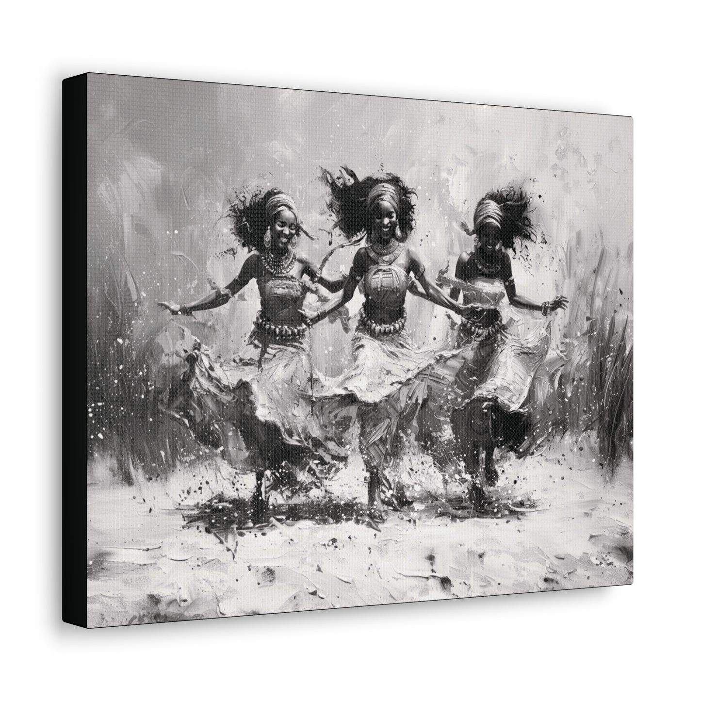 Windswept Rhythm - Canvas b&w Wall Art