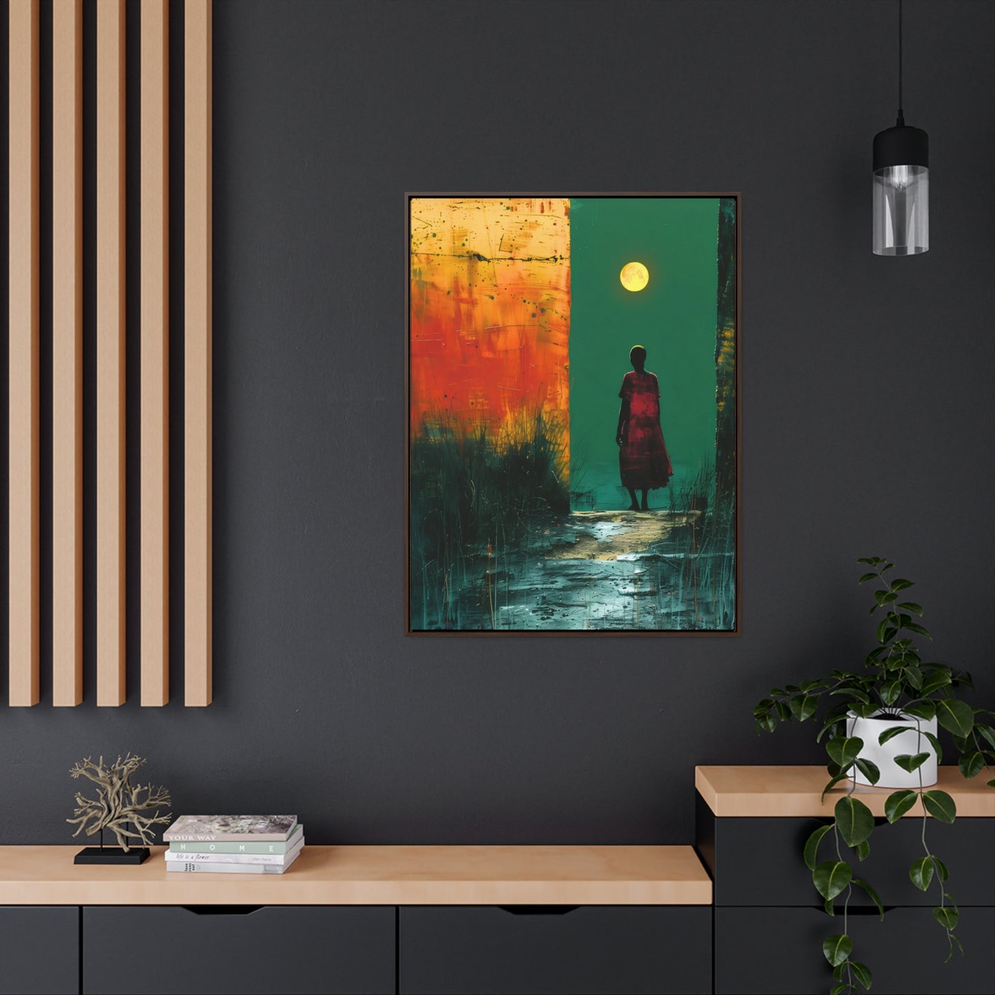 Turned the Corner - Framed Canvas Wall Art