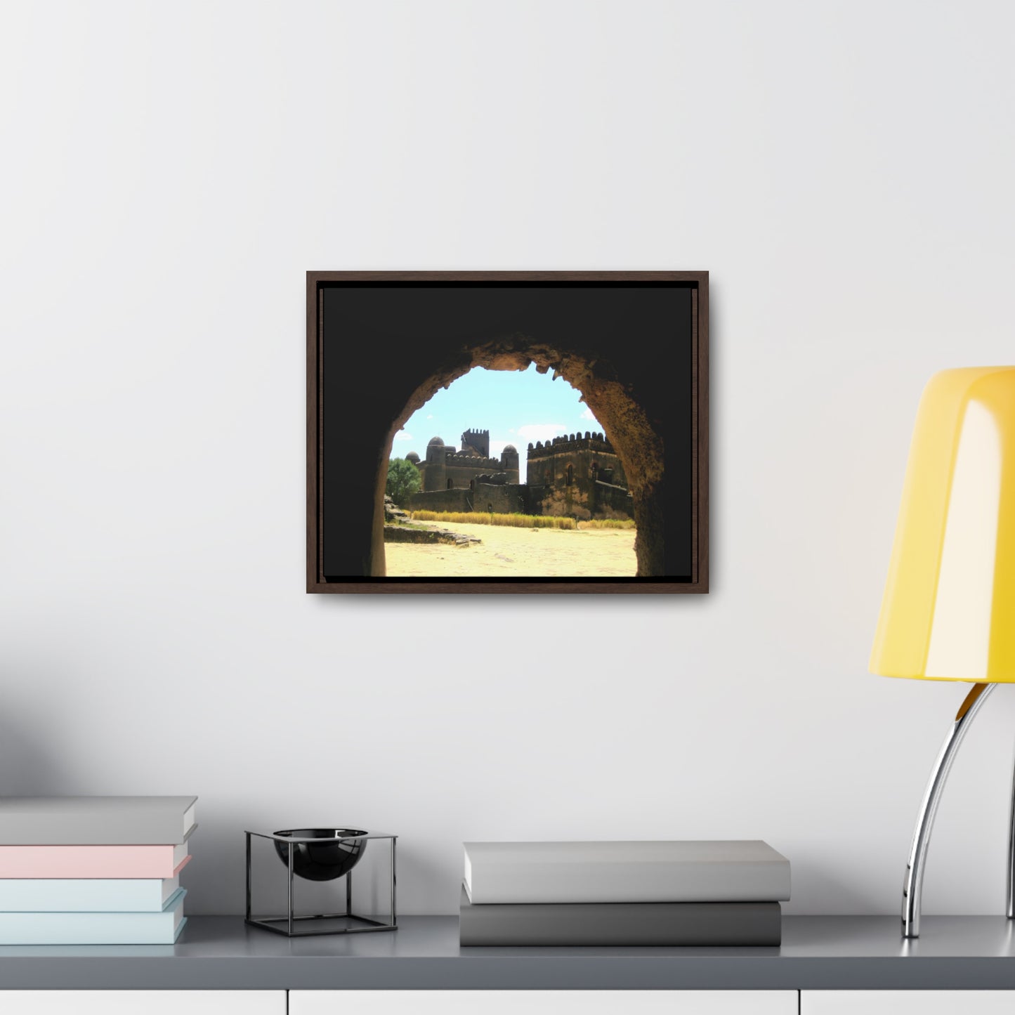 Through the Lion's Jaws - Framed Canvas Photography