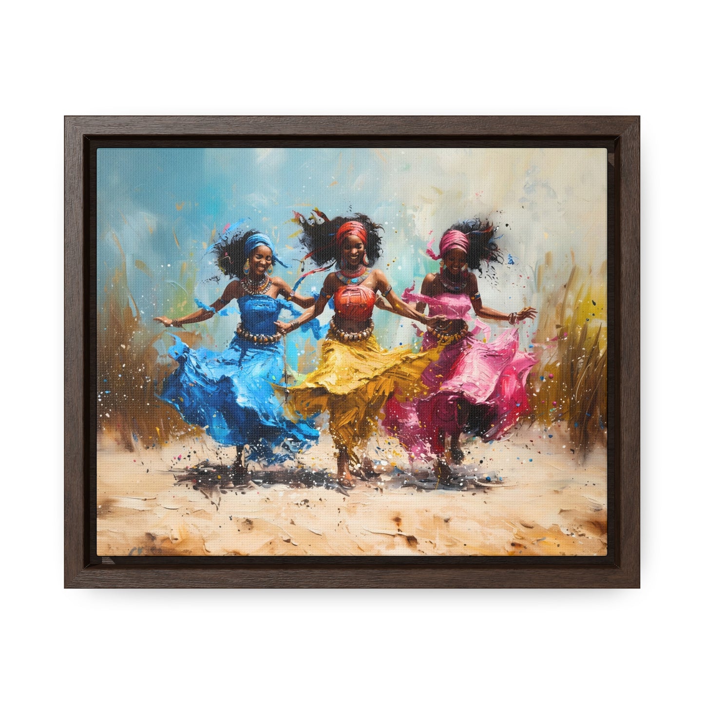 Windswept Rhythm - Framed Canvas Wall Art