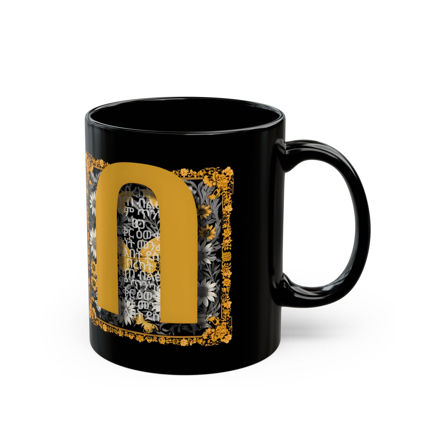 Sip on Abundance, Defined - Ceramic Mug, black