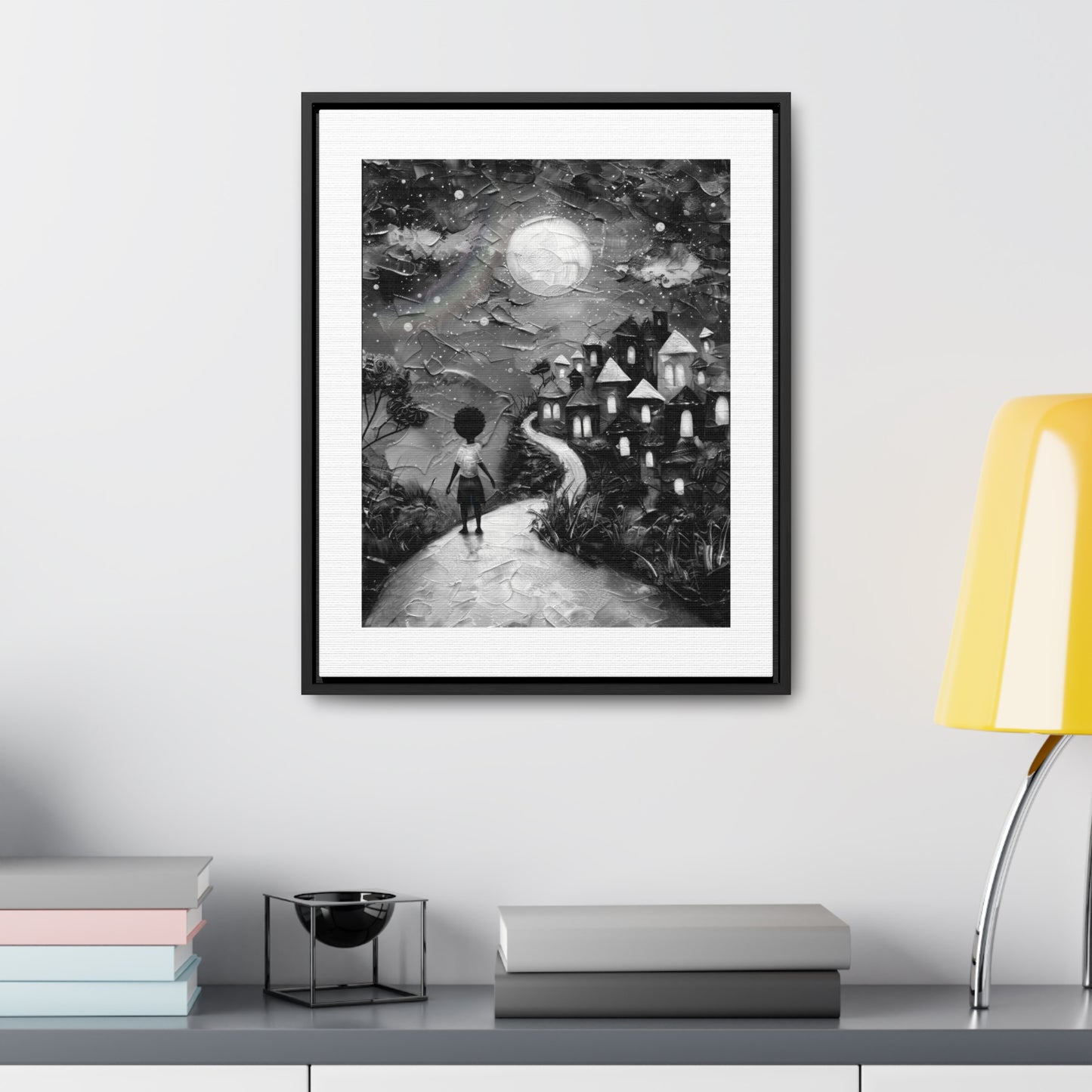 Path to Abundance II - Framed Canvas b&w Wall Art