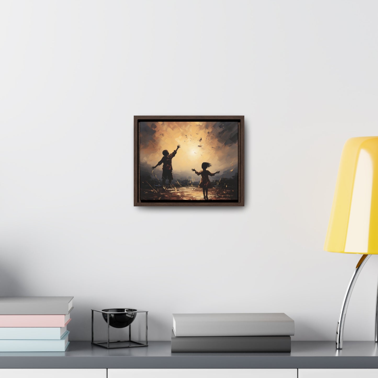 Playing with Light - Framed Canvas Wall Art