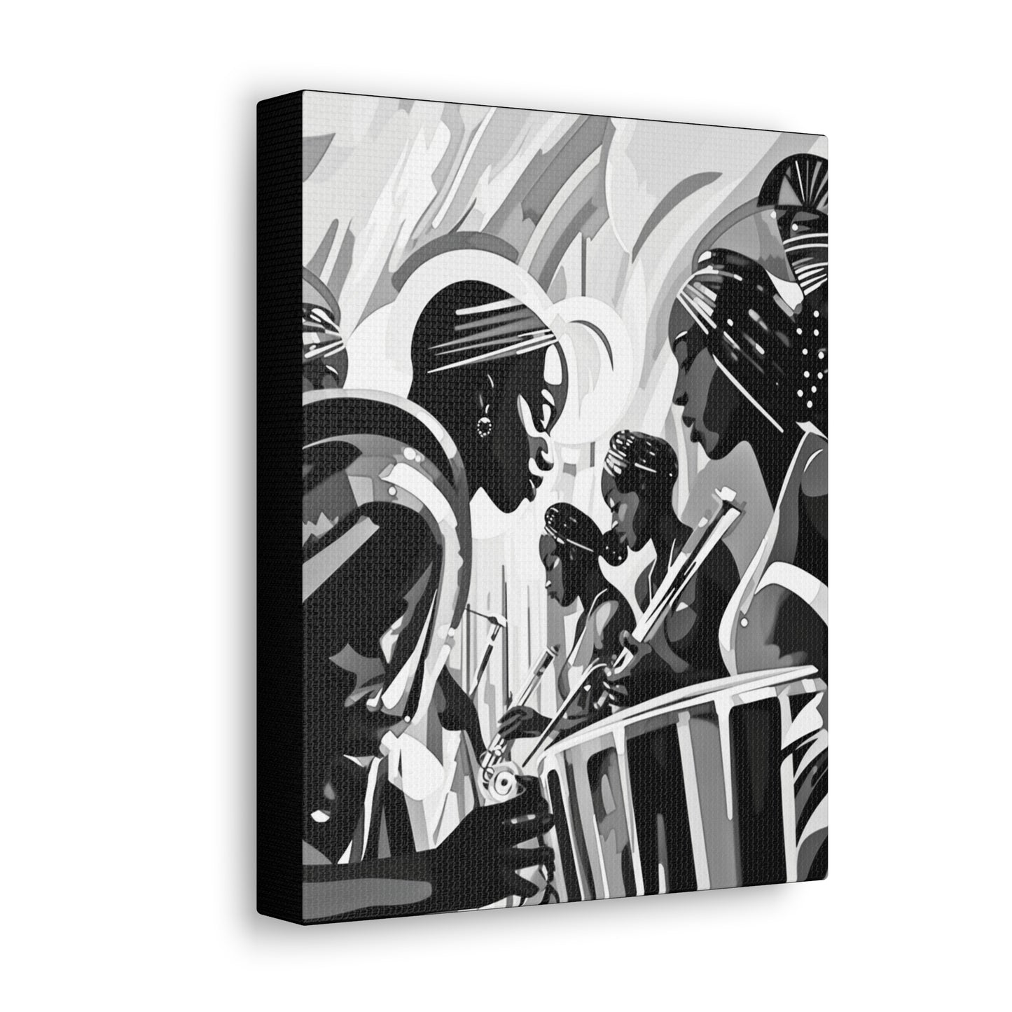 Street Pulse - Canvas b&w Wall Art