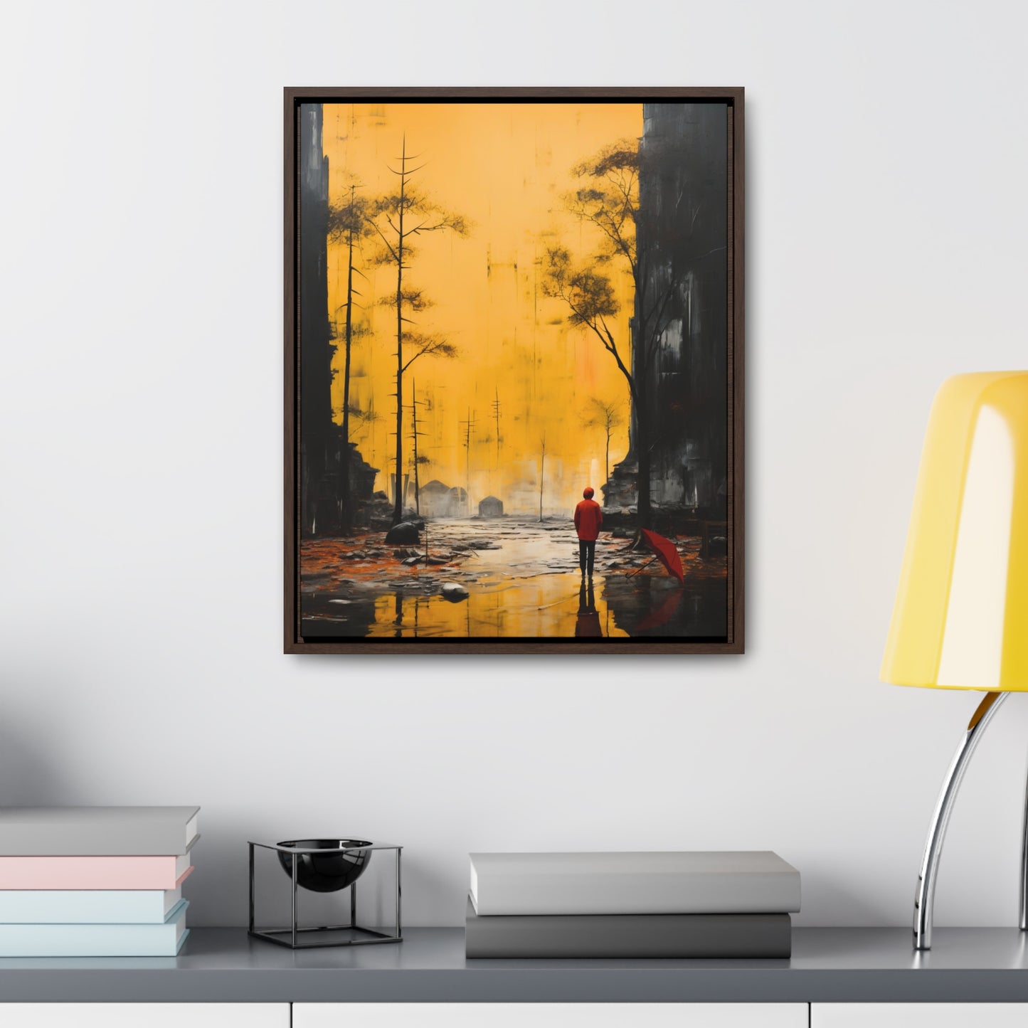 Unveiling the Sky - Framed Canvas Wall Art